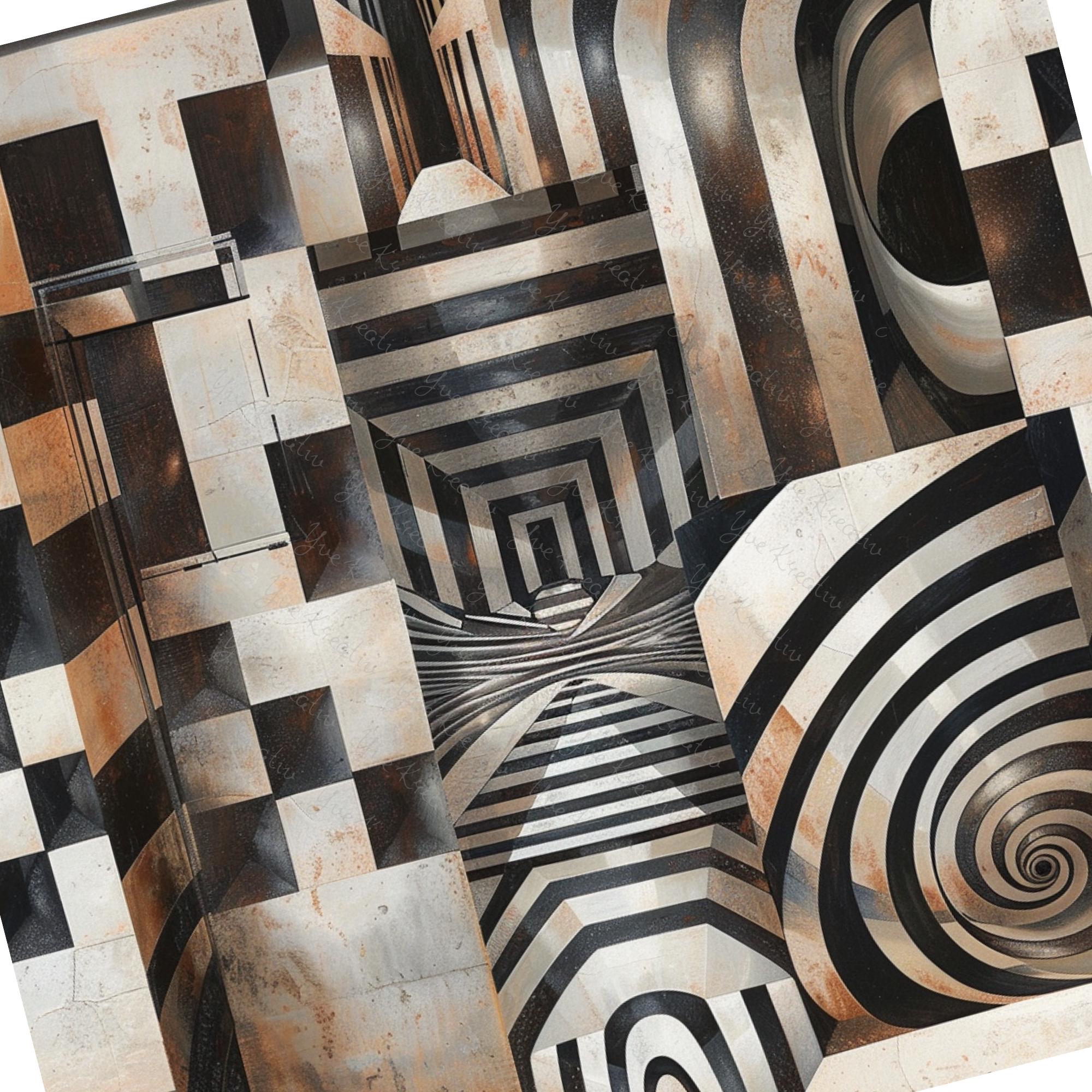 Brillenputztuch Op-Art bedrucktes Mikrofasertuch für Brille Sonnenbrille Displays Handyputztuch Brillentuch Mikrofaser #AL66