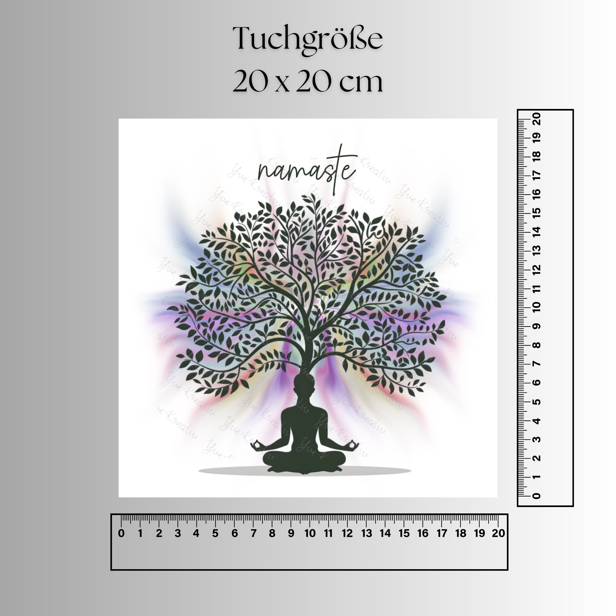 Brillenputztuch Geschenk Yoga Meditation bedrucktes Mikrofasertuch für Brillen Tuch für Displays Handy Kameraobjektiv  #SP