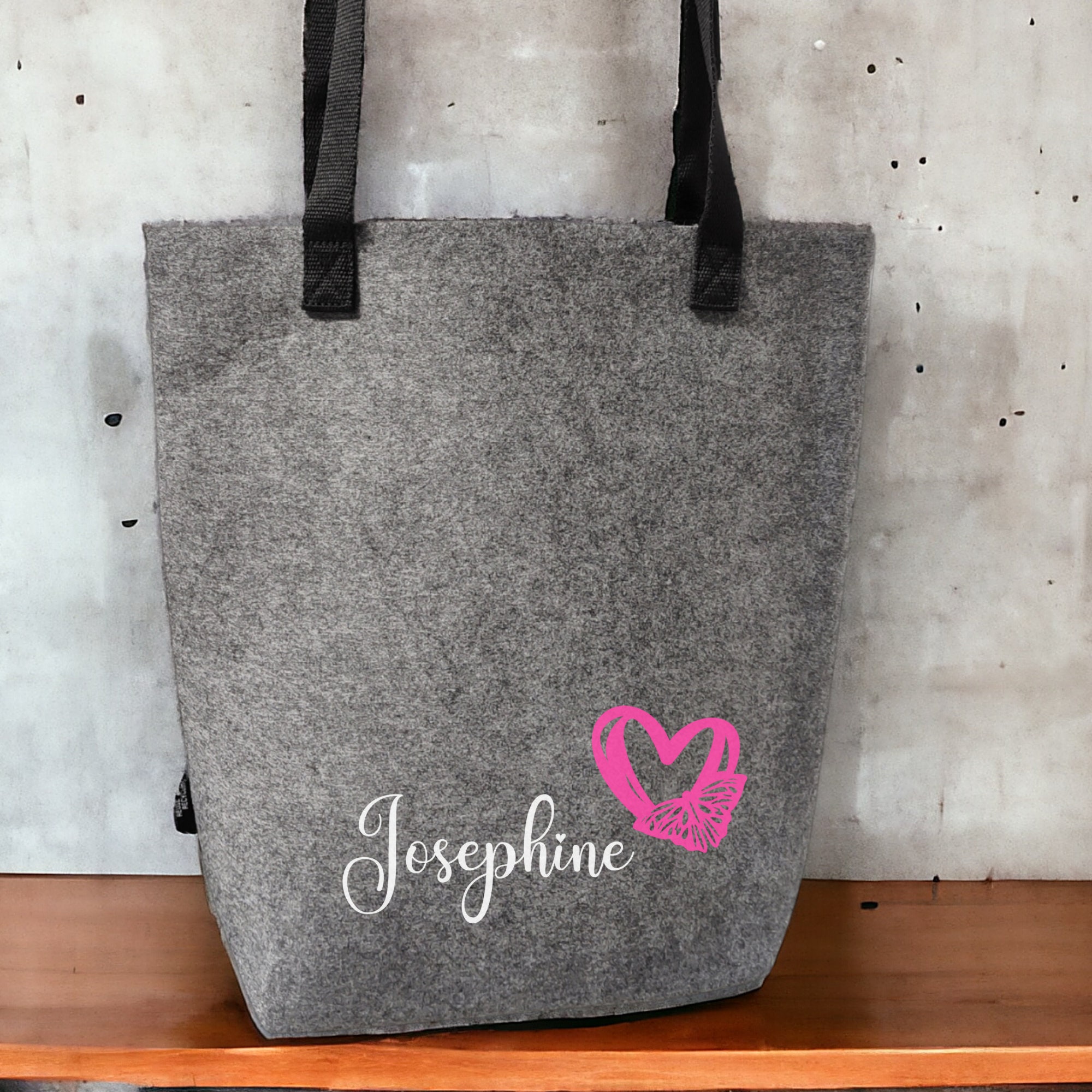 Filztasche Einkaufstasche Tragetasche personalisiert mit NAME als Geschenk zum Muttertag Mitbringsel Geburtstag #TFILGR Filztasche Einkaufstasche Tragetasche personalisiert mit NAME als Geschenk zum Muttertag Mitbringsel Geburtstag #TFILGR