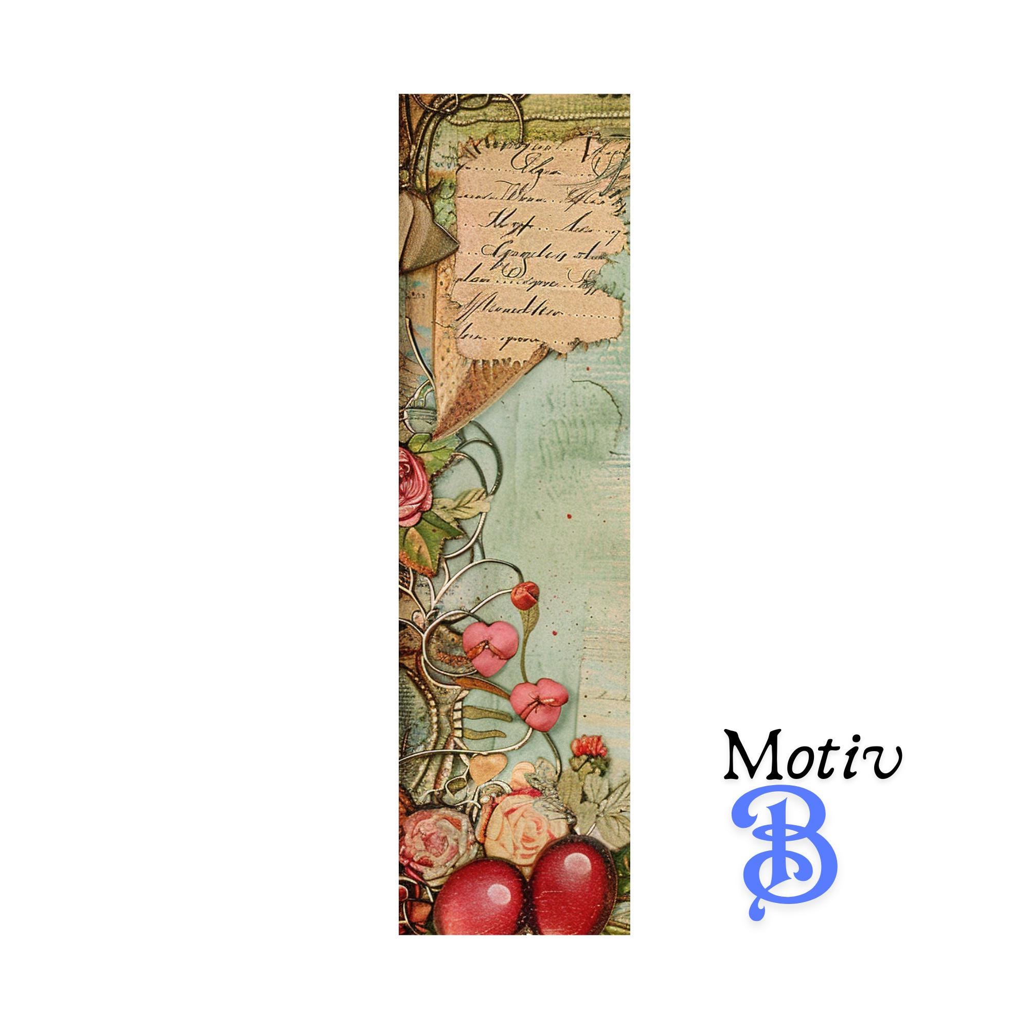 Lesezeichen aus Aluminium Geschenk zum Geburtstag Valentinstag Bücher Bookmark - 2 Motive zur Auswahl  #LEALU