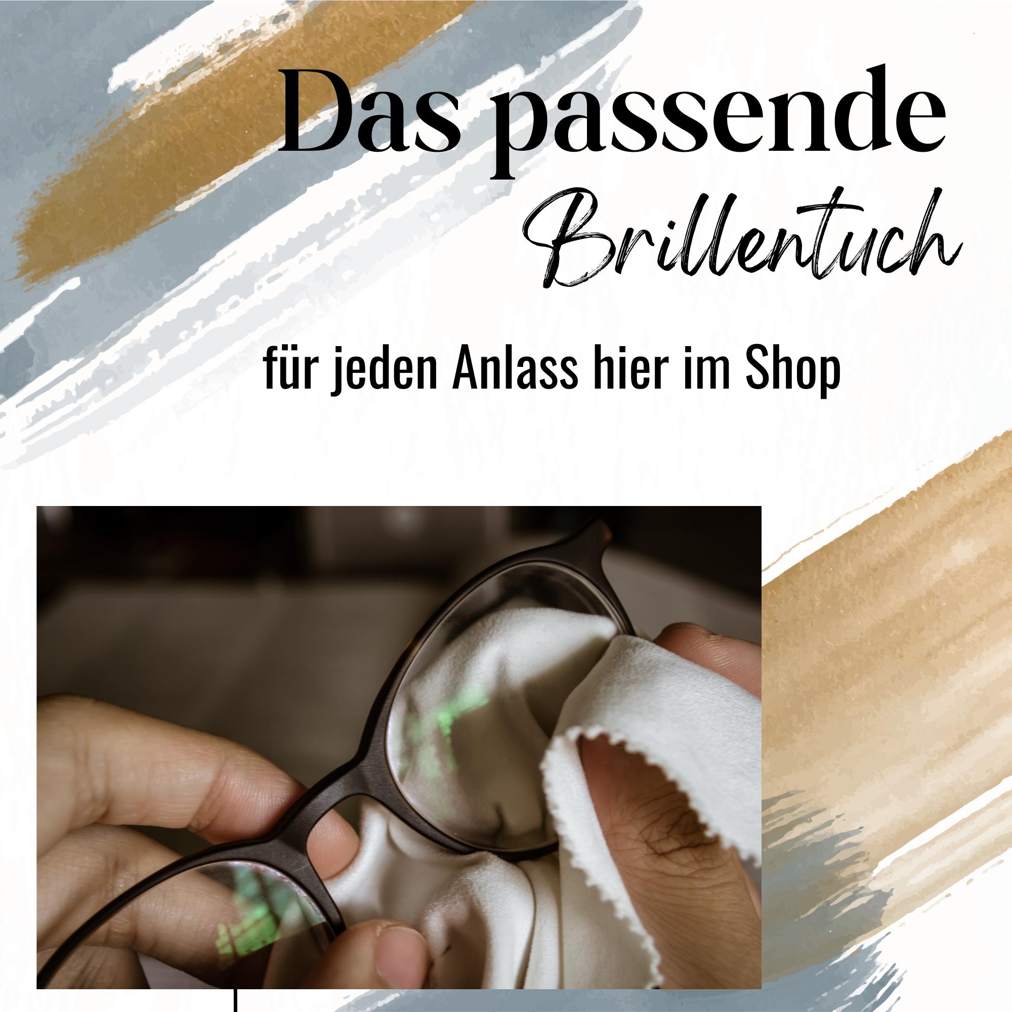 Brillenputztuch personalisiert – Individuell bedrucktes Mikrofasertuch für Brillen, Displays & mehr | Perfektes Geschenk Geburtstag #TI48P