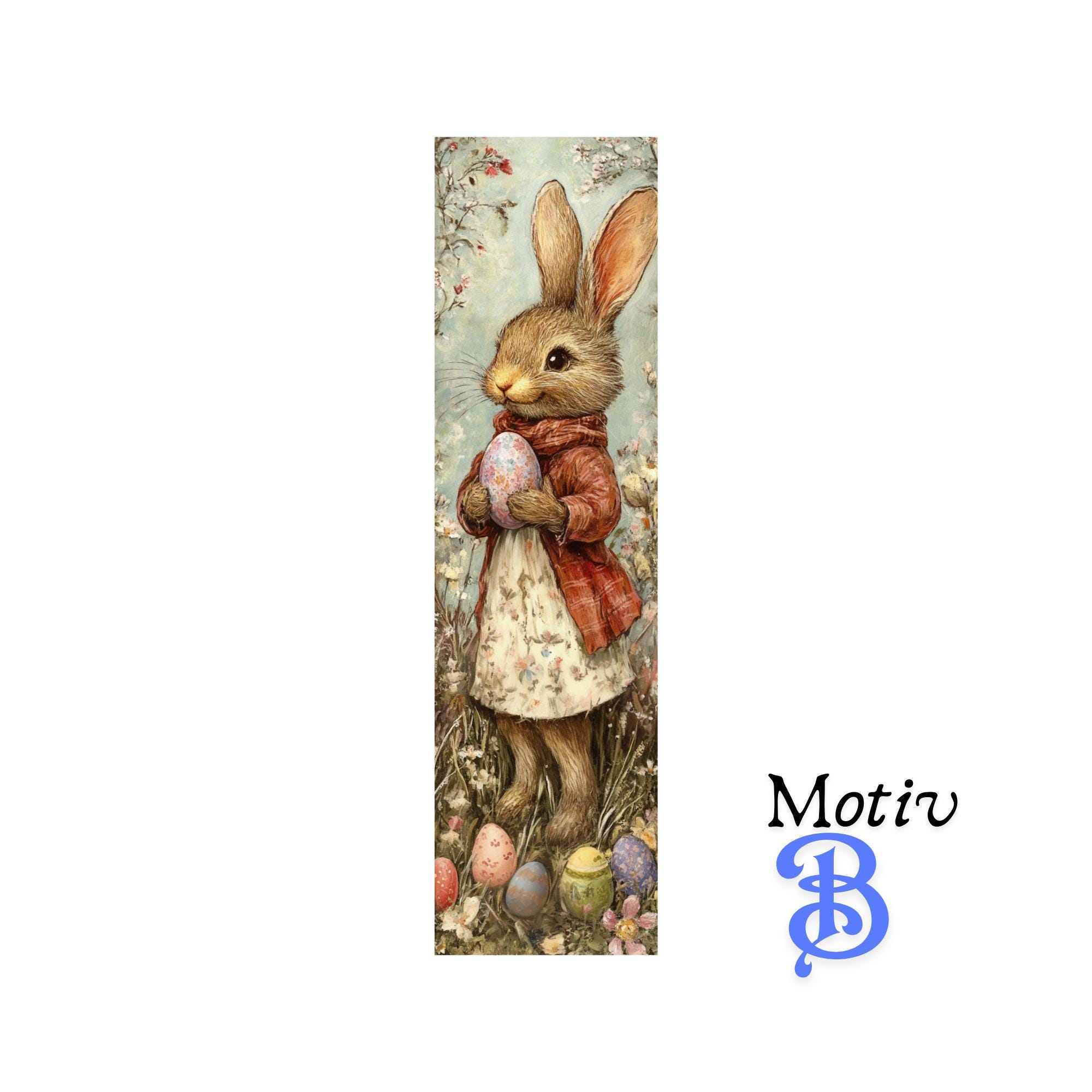 Lesezeichen aus Aluminium Geschenk zu Ostern Hase Osterhase Ostereier Bücher Bookmark - 2 Motive zur Auswahl  #LEALU