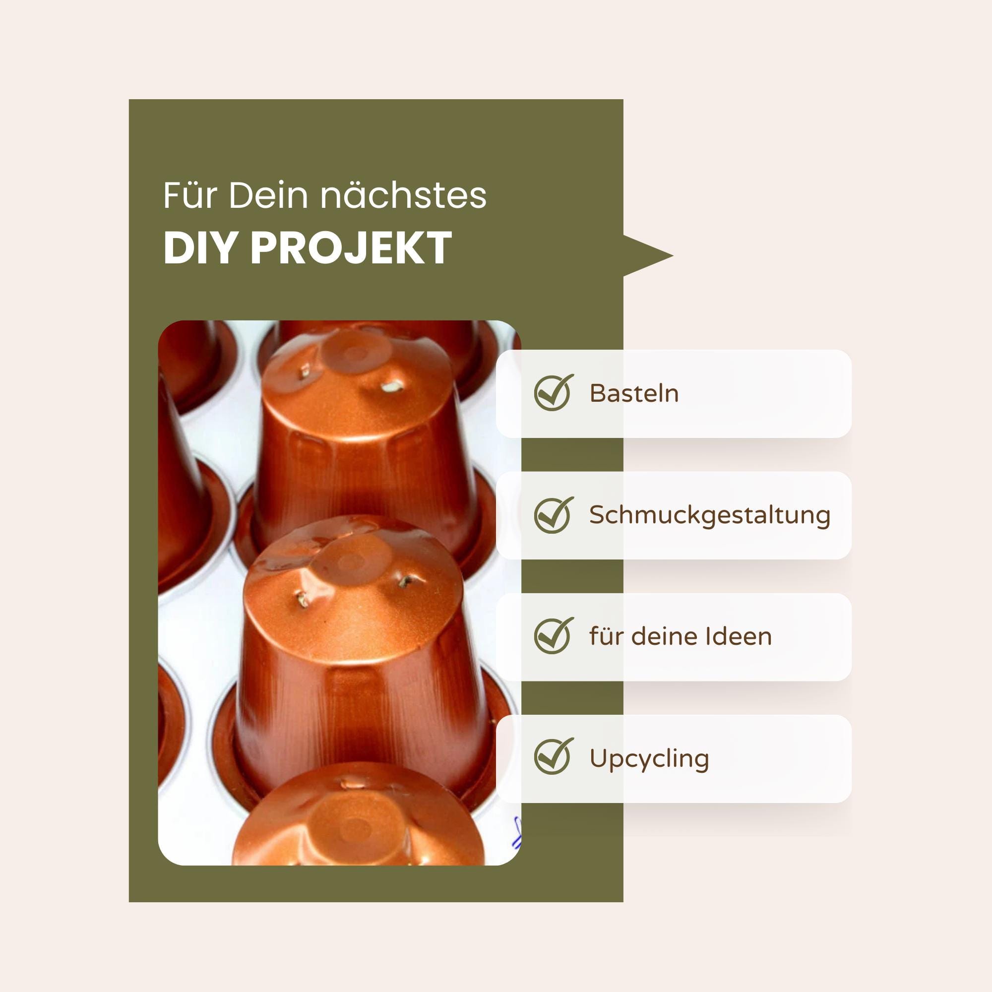 10 leere Kaffeekapseln Farbe : rotbraun zum Basteln Gestalten Bastelmaterial DIY Schmuckherstellung Zubehör #KNS 10 leere Kaffeekapseln Farbe : rotbraun zum Basteln Gestalten Bastelmaterial DIY Schmuckherstellung Zubehör #KNS