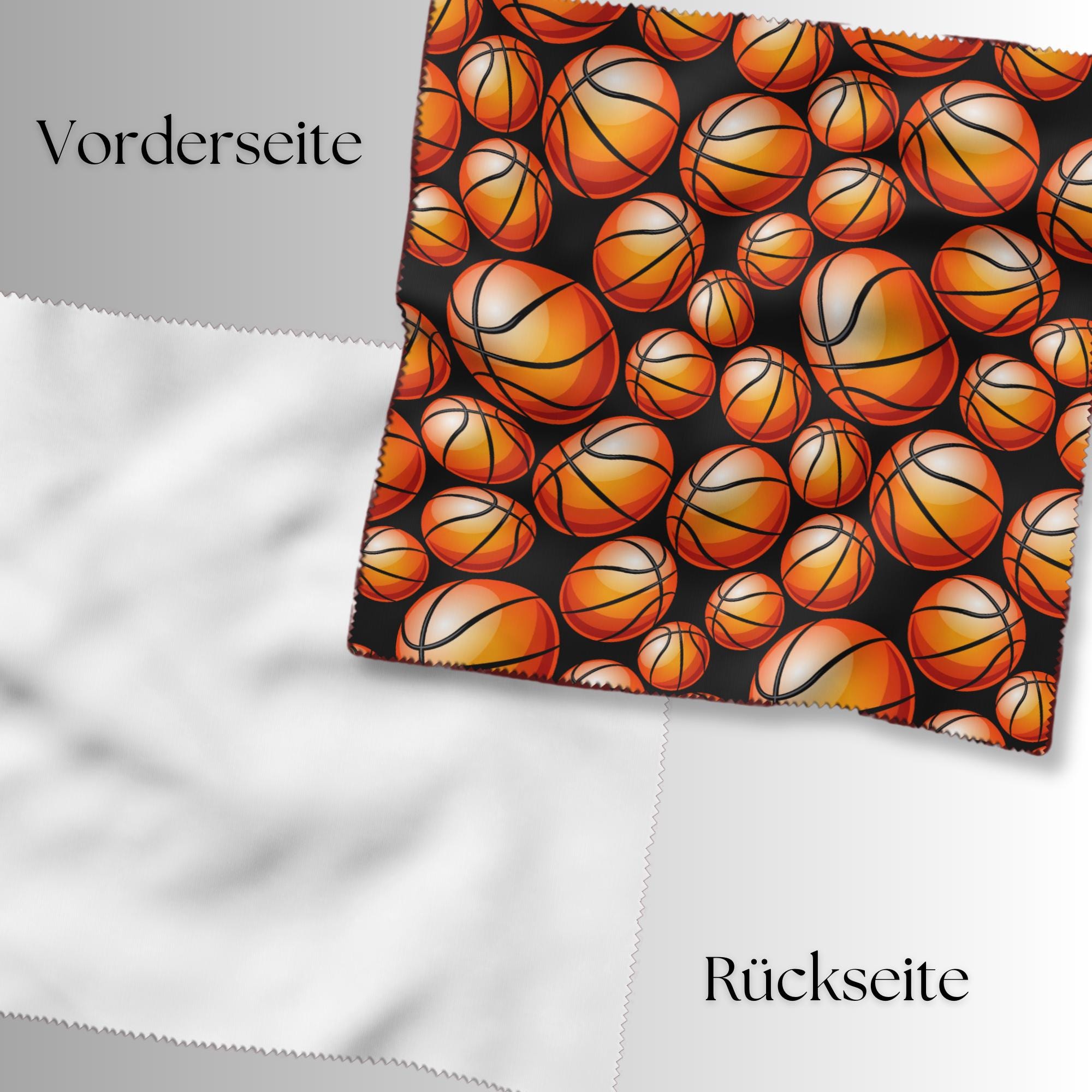 Brillenputztuch 3 Motive zur Auswahl bedrucktes Mikrofasertuch für Brillen Tuch für Displays Geschenk für Basketballer #SP25abc