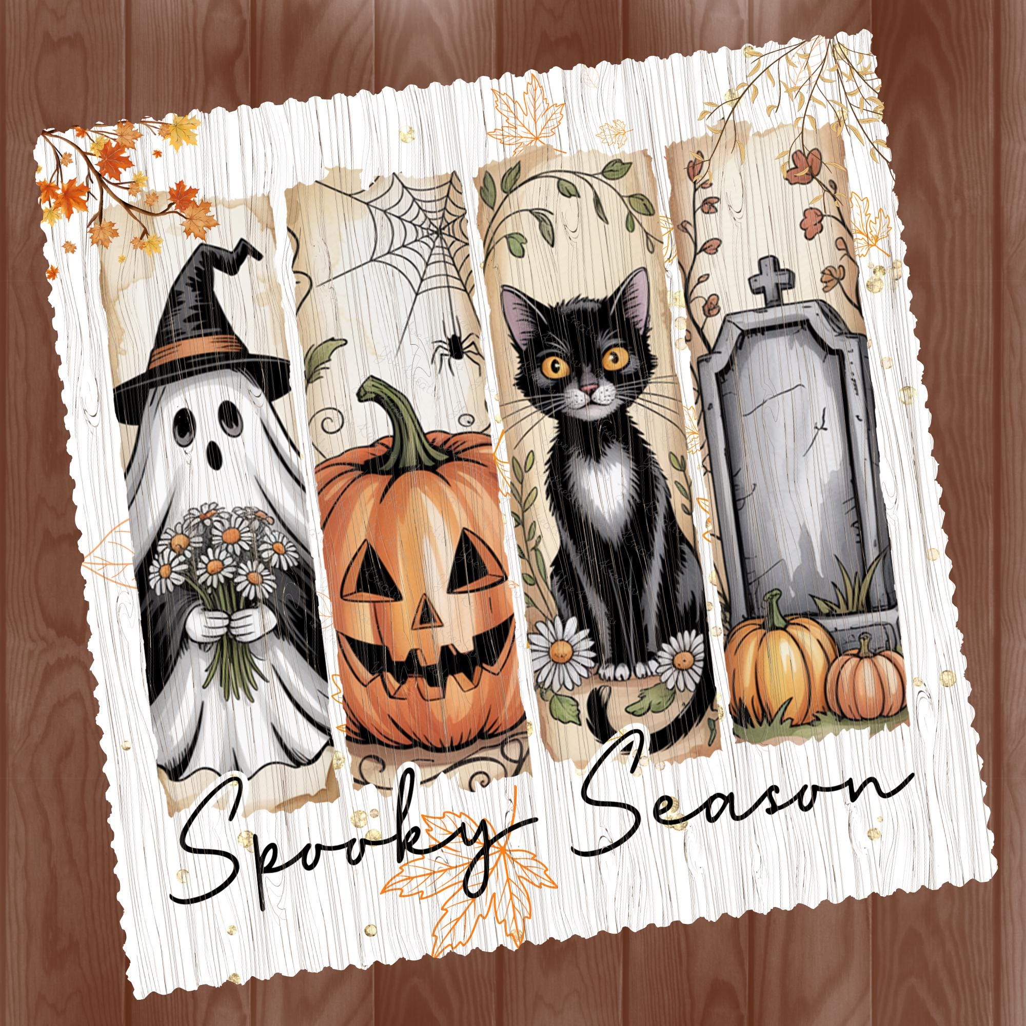 Brillenputztuch Halloween bedrucktes Mikrofasertuch für Sonnenbrille Displays Handy Herbst Geschenk Halloween Mitbringsel Herbst #SA11