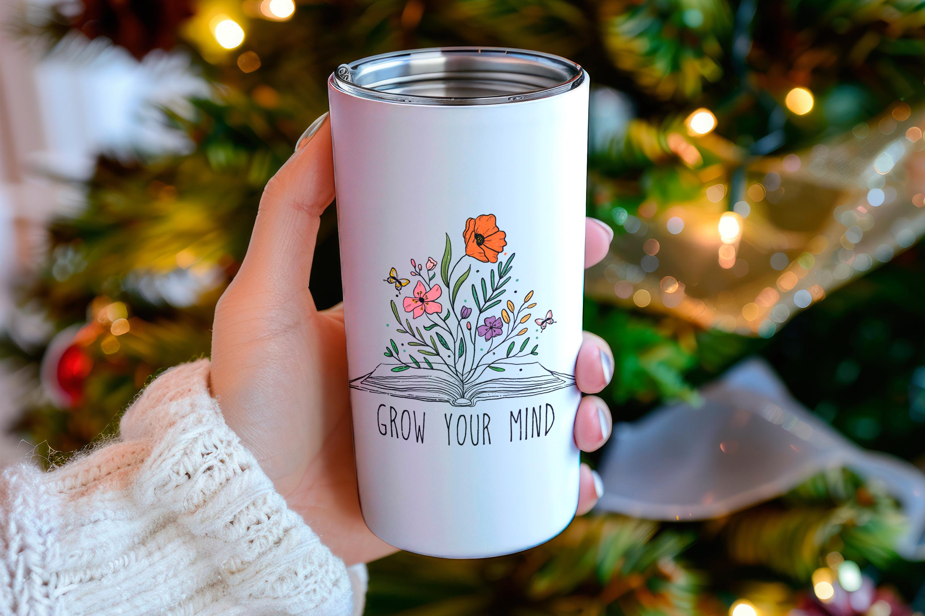 Kofferaufkleber, Geschenkaufkleber, Aufkleber Motivation, großer Blumen Sticker I zur Auswahl in Weiß oder Transparent  #SEG8