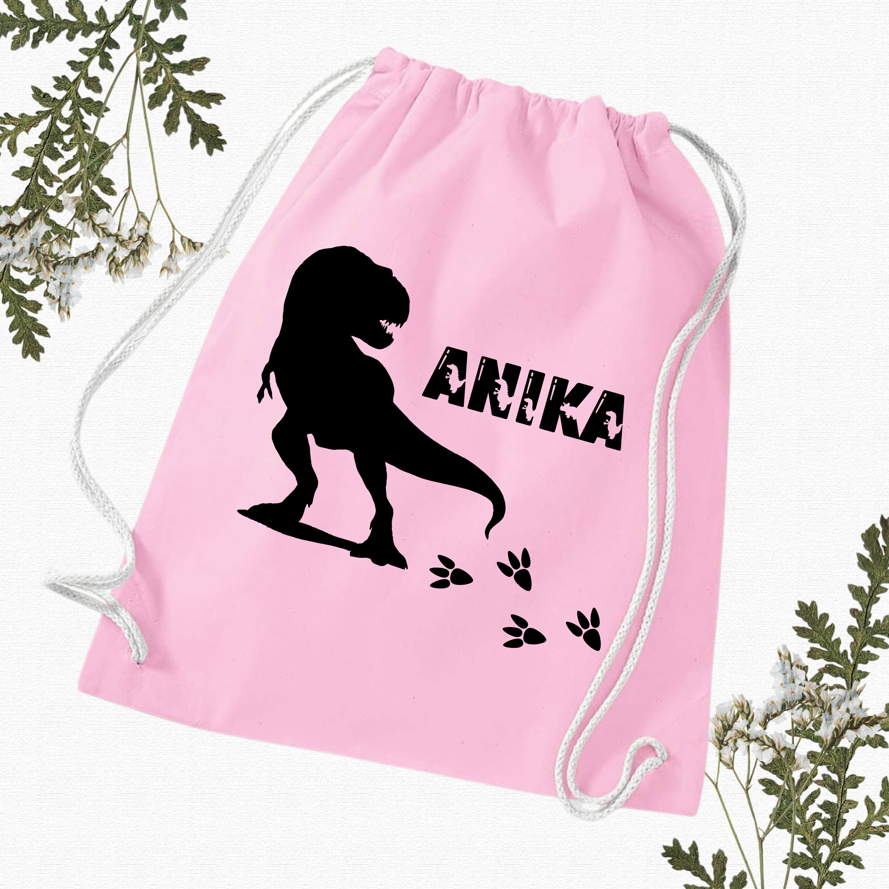 Personalisierter Turnbeutel "Dino" mit Namen zum Zuziehen | Jungen & Mädchen | Zuziehbeutel Stoffbeutel Sporttasche #TBBAUBNT Personalisierter Turnbeutel "Dino" mit Namen zum Zuziehen | Jungen & Mädchen | Zuziehbeutel Stoffbeutel Sporttasche #TBBAUBNT