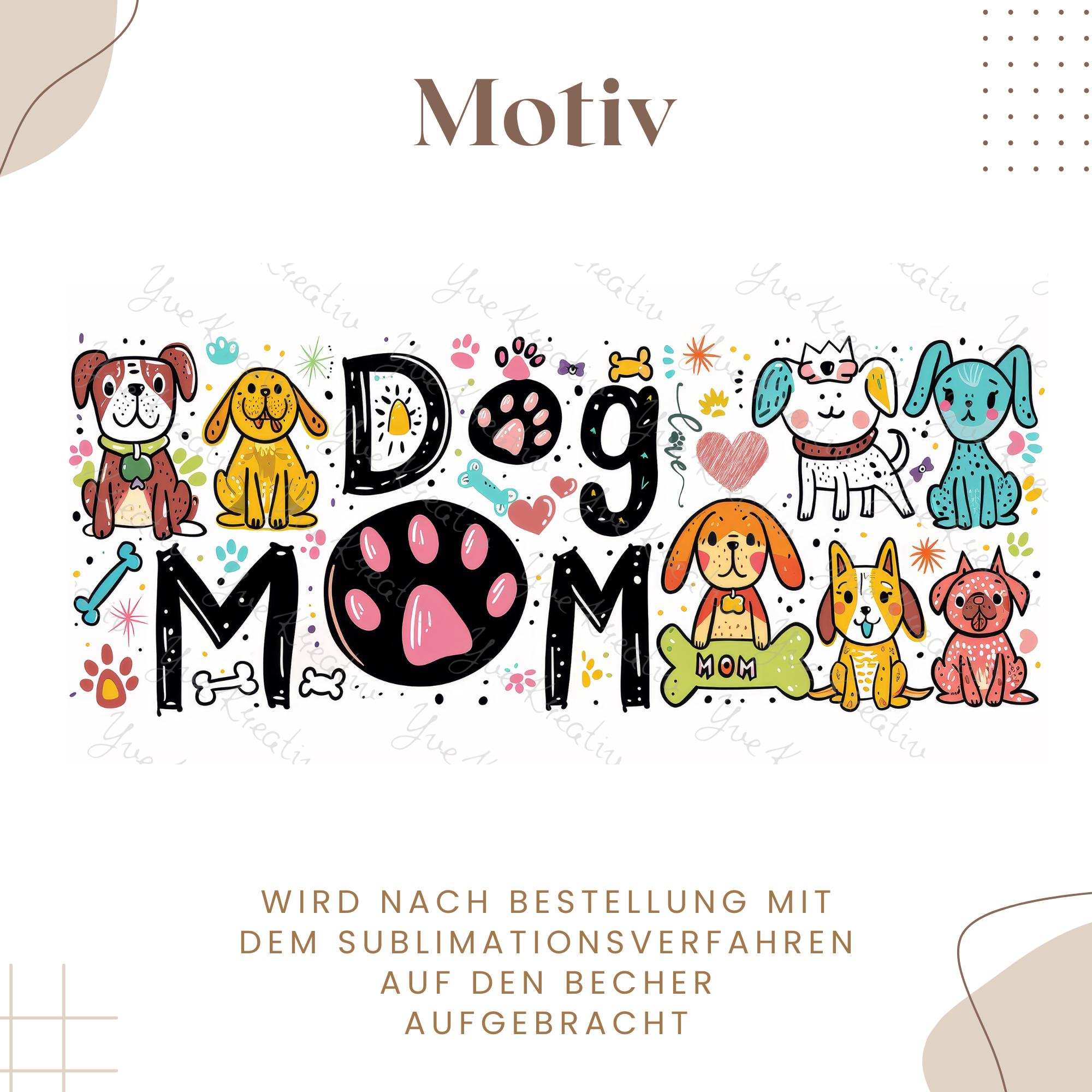 Keramiktasse 330 ml Kaffeetasse Tasse Becher handbedruckt Geschenk für Hundefans Perfekt zum Geburtstag oder Muttertag #TASU