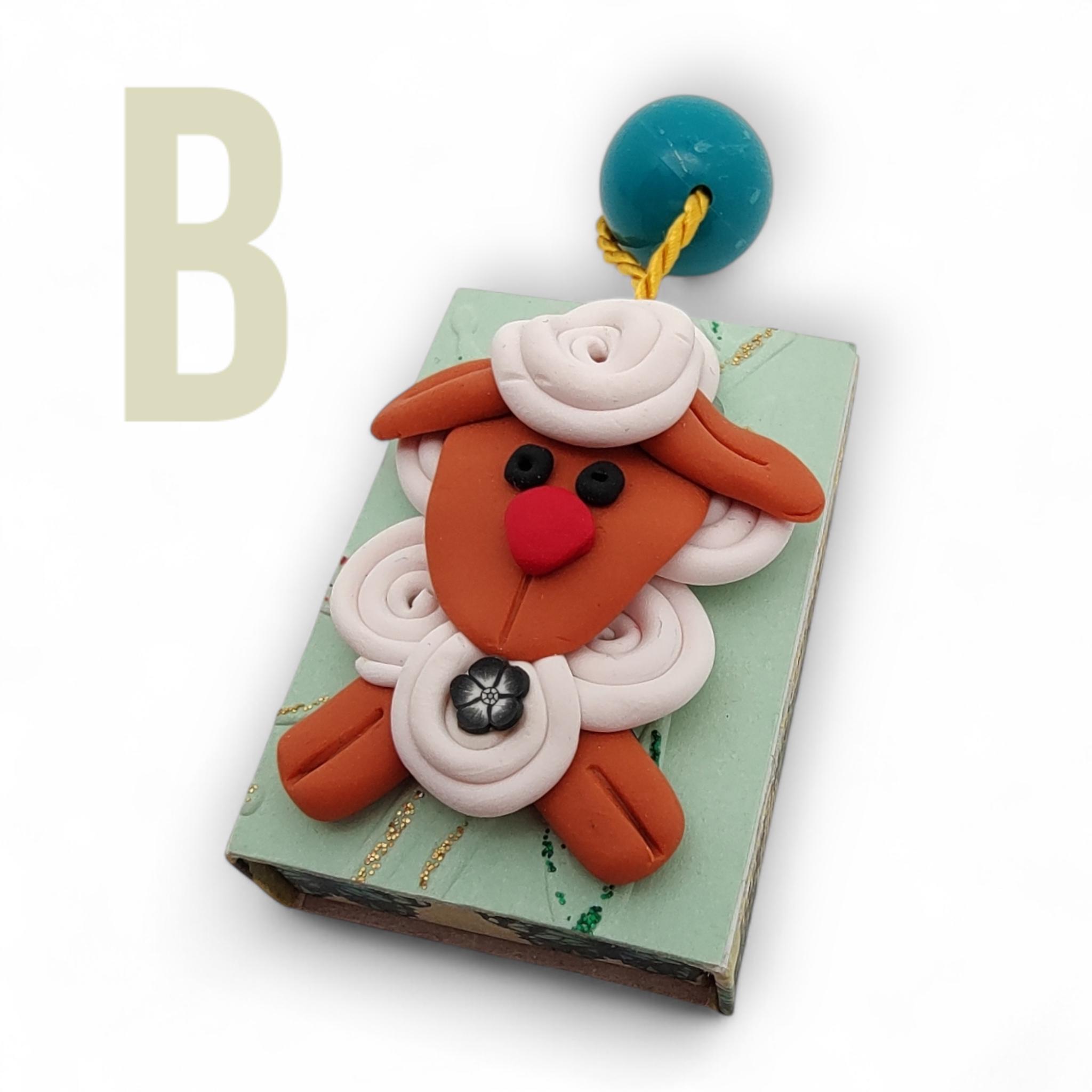 Kleine Schachtel für Geldgeschenke, verzierte Streichholzschachtel mit Schaf für Gutscheine und mehr  #613961030