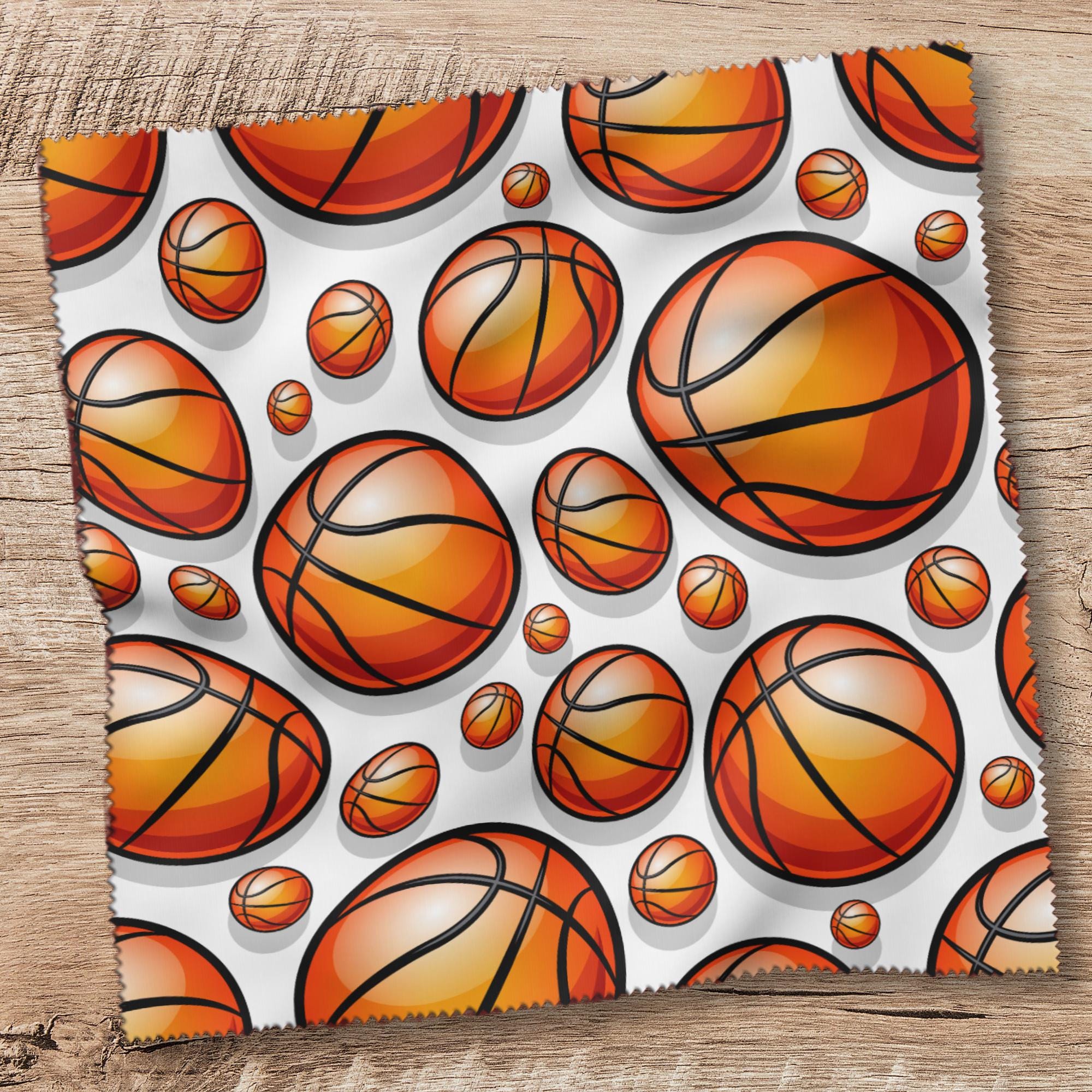 Brillenputztuch 3 Motive zur Auswahl bedrucktes Mikrofasertuch für Brillen Tuch für Displays Geschenk für Basketballer #SP25abc