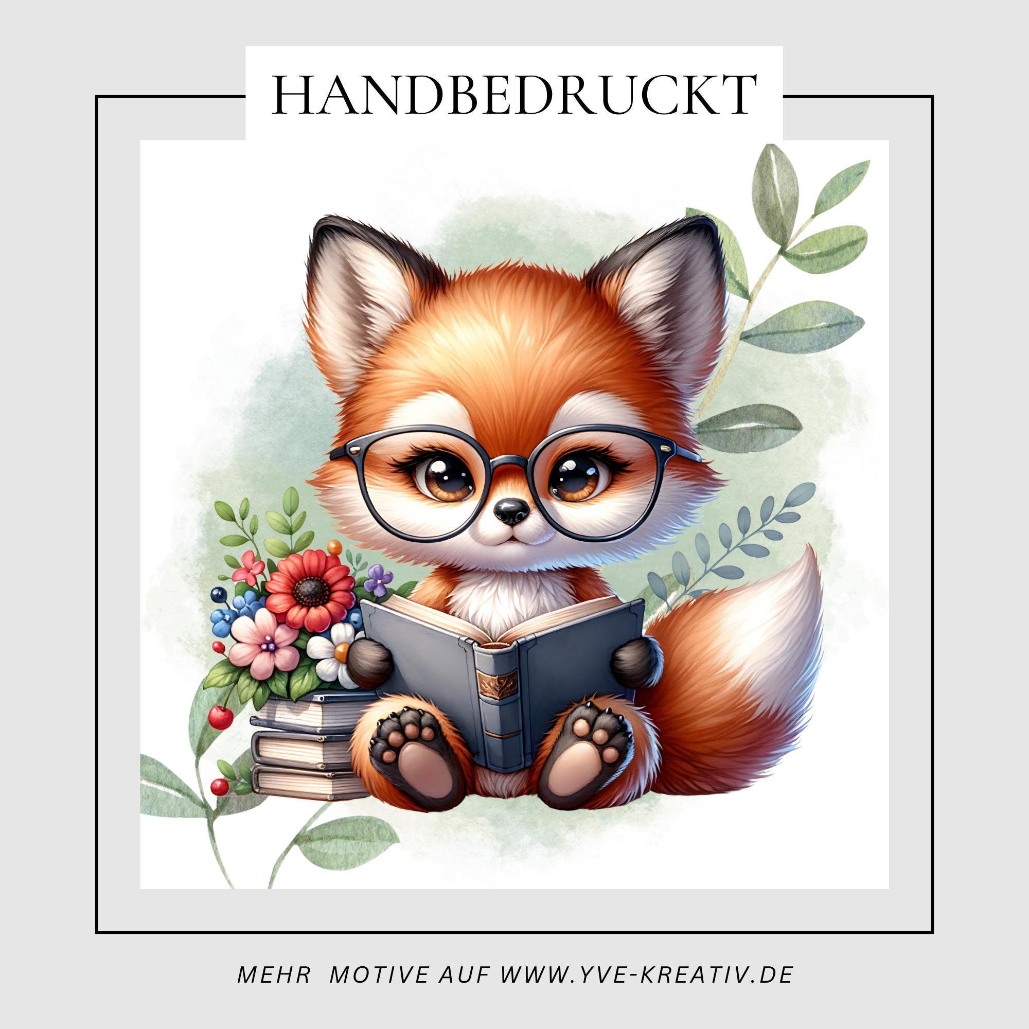 Brillenputztuch bedrucktes Mikrofasertuch für Brillen Kameratuch Brillentuch für Displays Objektive Geschenk Geburtstag Fuchs #TI128