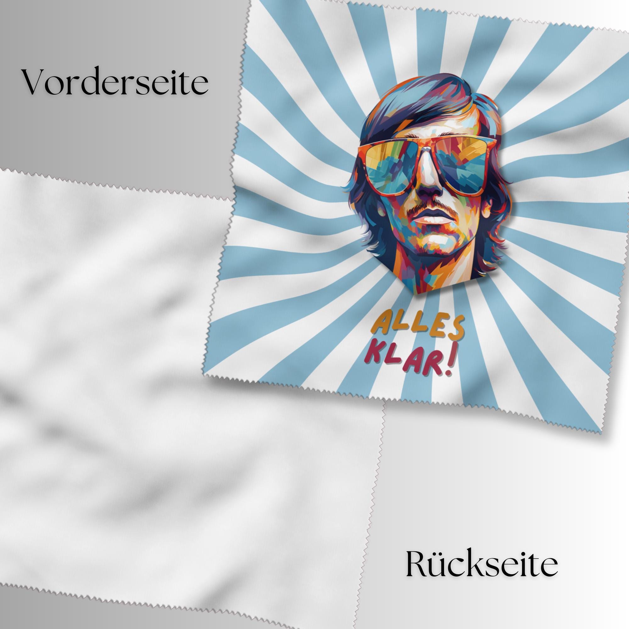 Brillenputztuch – Individuell bedrucktes Mikrofasertuch für Brillen, Displays & mehr | Perfektes Geschenk zum Vatertag #VA6