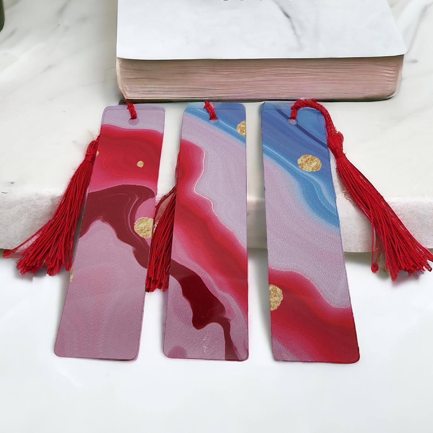 Lesezeichen aus Aluminium Geschenk zum Geburtstag, Muttertag, Buchgeschenk  Bookmark - 3 Motive zur Auswahl  #LEALU