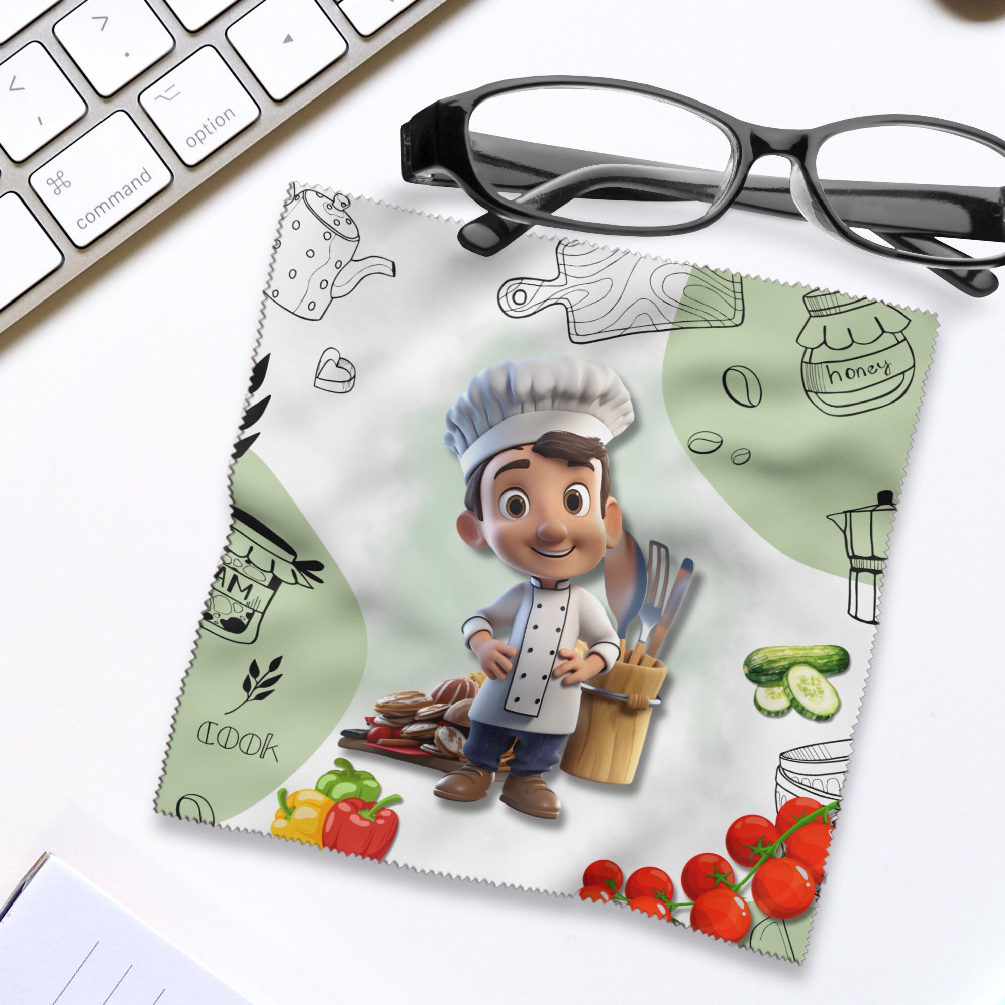 Brillenputztuch Koch bedrucktes Mikrofasertuch für Brille Displays Geschenk Koch Mitbringsel Köchin bestandene Kochausbildung #BE5 Brillenputztuch Koch bedrucktes Mikrofasertuch für Brille Displays Geschenk Koch Mitbringsel Köchin bestandene Kochausbildung #BE5