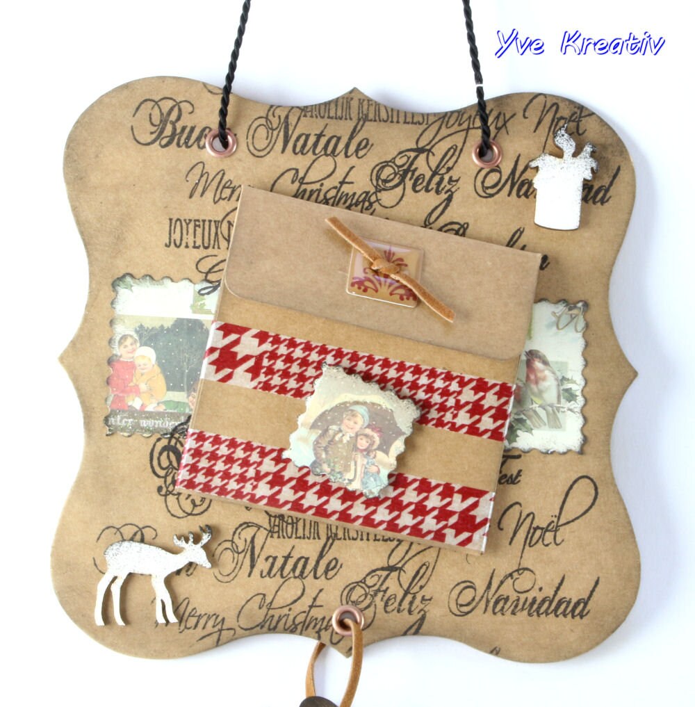 Geldgeschenk zu Weihnachten - Weihnachtsbild - Grußkarte - Wandschmuck - xmas