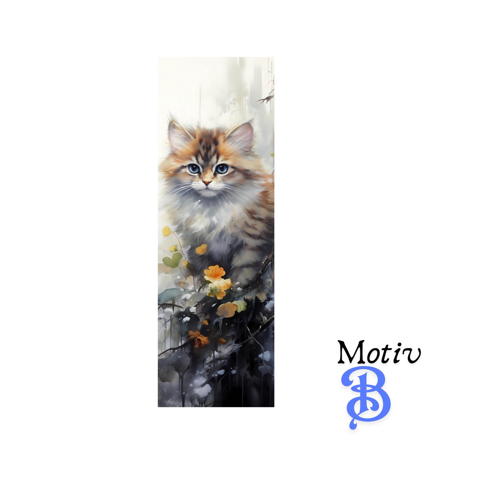Lesezeichen aus Aluminium Geschenk zum Geburtstag Buchgeschenk "Motiv Katze" Bookmark - 2 Motive zur Auswahl  #LEALU