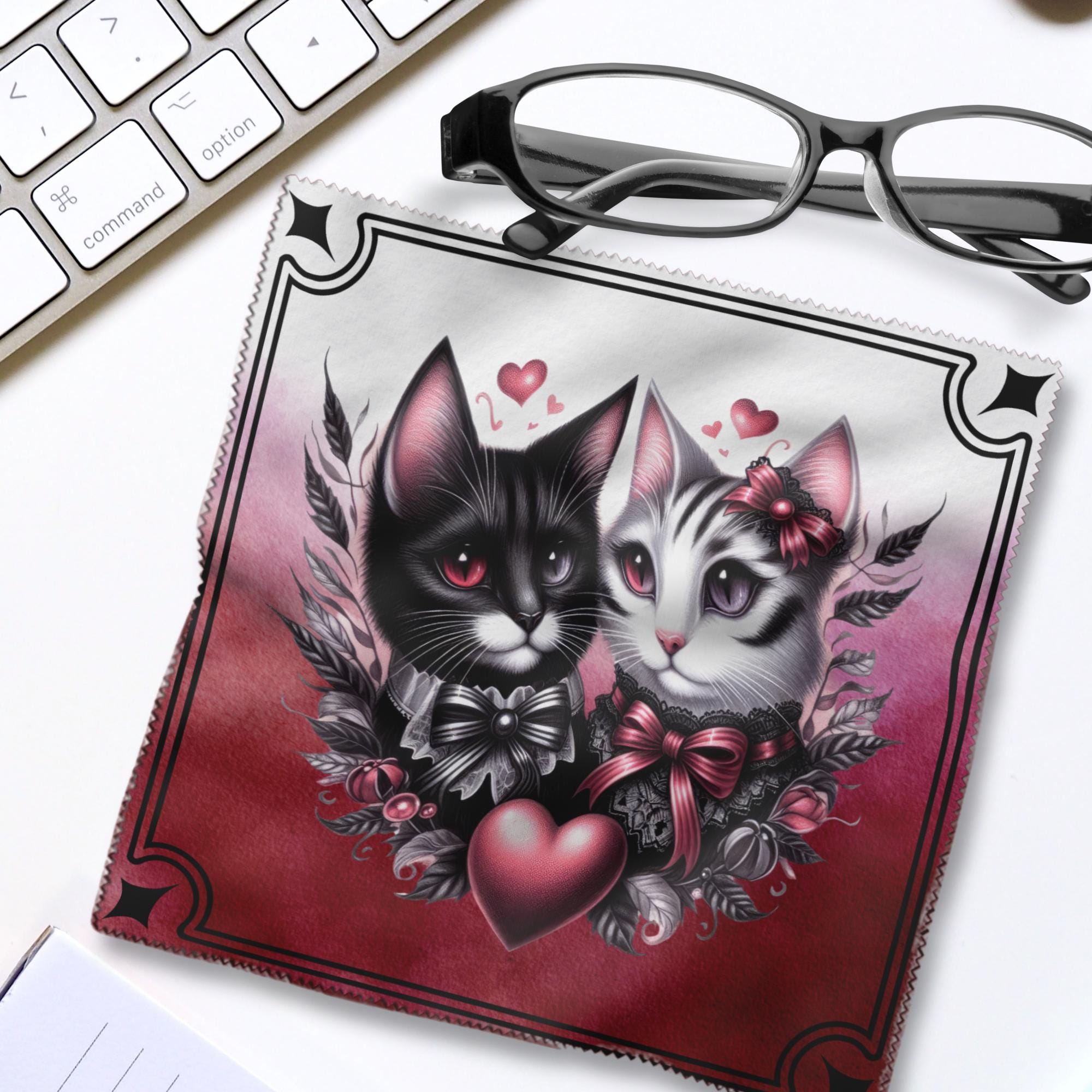 Brillenputztuch Gothic Katzen bedrucktes Mikrofasertuch fĂŒr Sonnenbrille Displays Handy Verlobung Geschenk GĂ€ste Hochzeit Mitbringsel #TI56 Brillenputztuch Gothic Katzen bedrucktes Mikrofasertuch fĂŒr Sonnenbrille Displays Handy Verlobung Geschenk GĂ€ste Hochzeit Mitbringsel #TI56