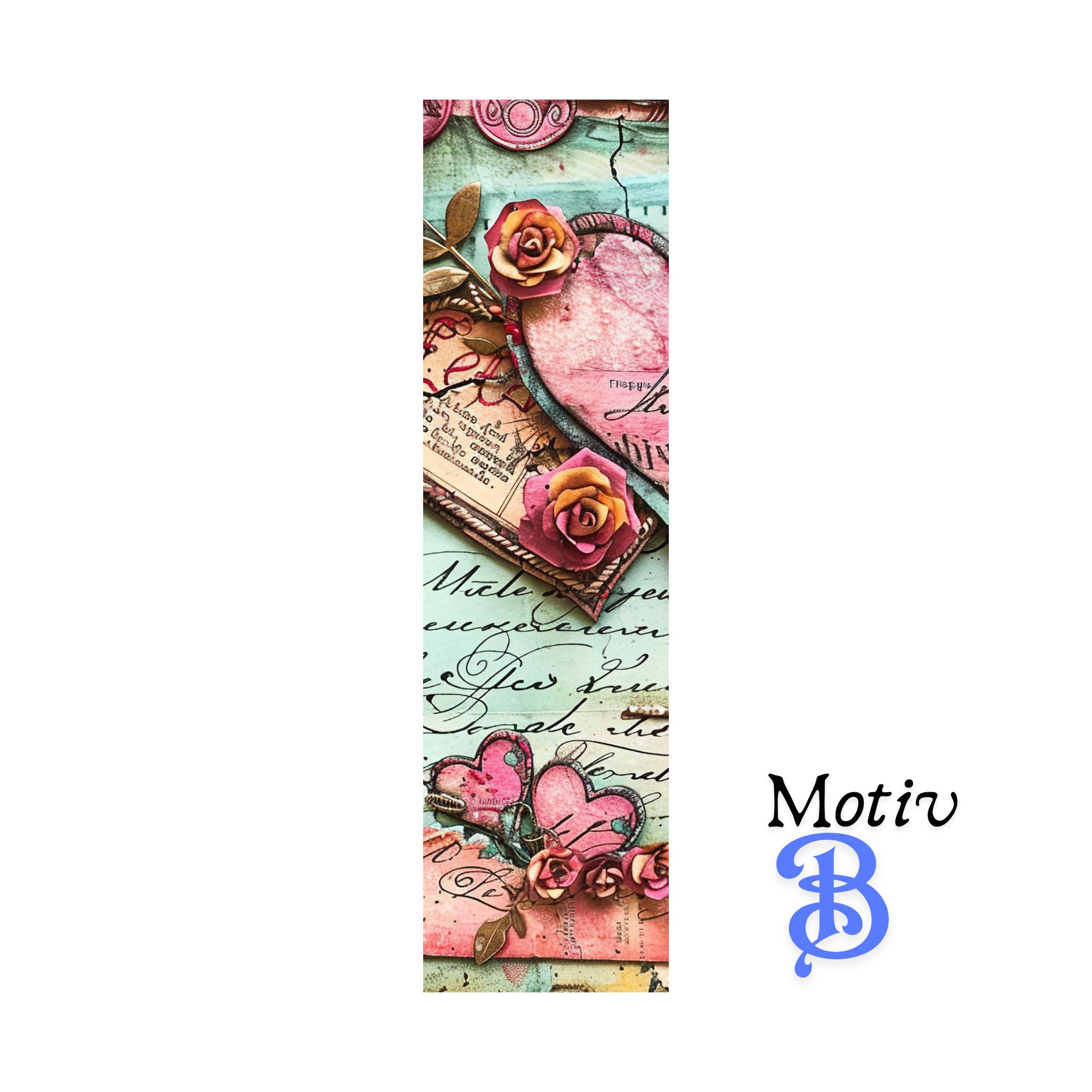 Lesezeichen aus Aluminium Geschenk zum Geburtstag Valentinstag Bücher Bookmark - 2 Motive zur Auswahl  #LEALU