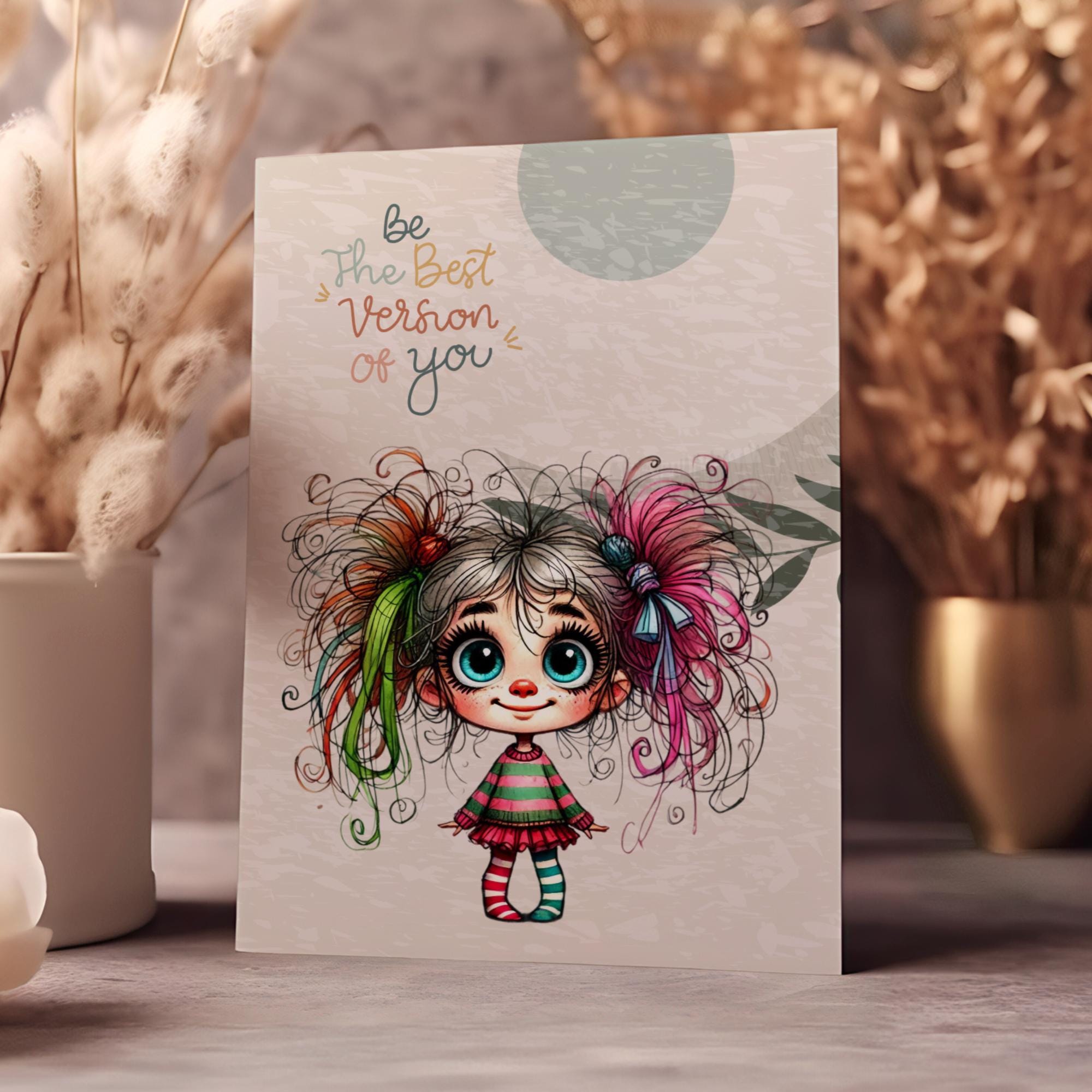 Postkarte, Grußkarte, Karte zum Geburtstag, Motivation, Aufmunterung I Crazy Girl #PLS