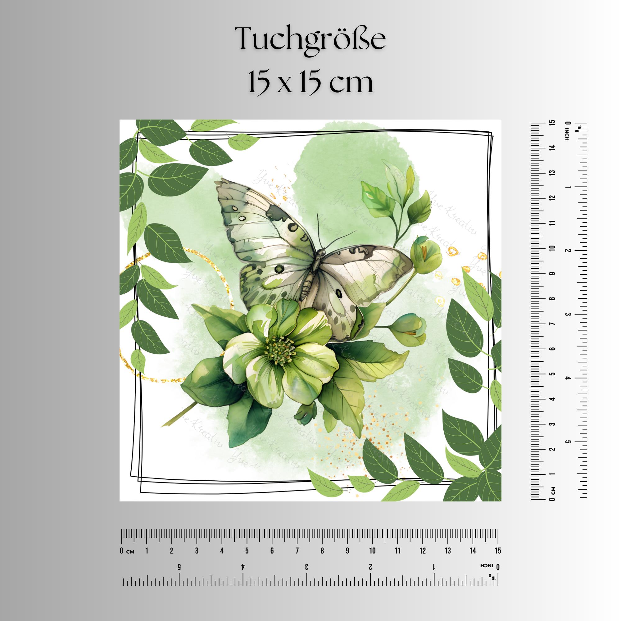 Brillenputztuch bedrucktes Mikrofasertuch für Brillen Tuch für Displays Tuch Schmetterling Geschenk zum Muttertag #TI79