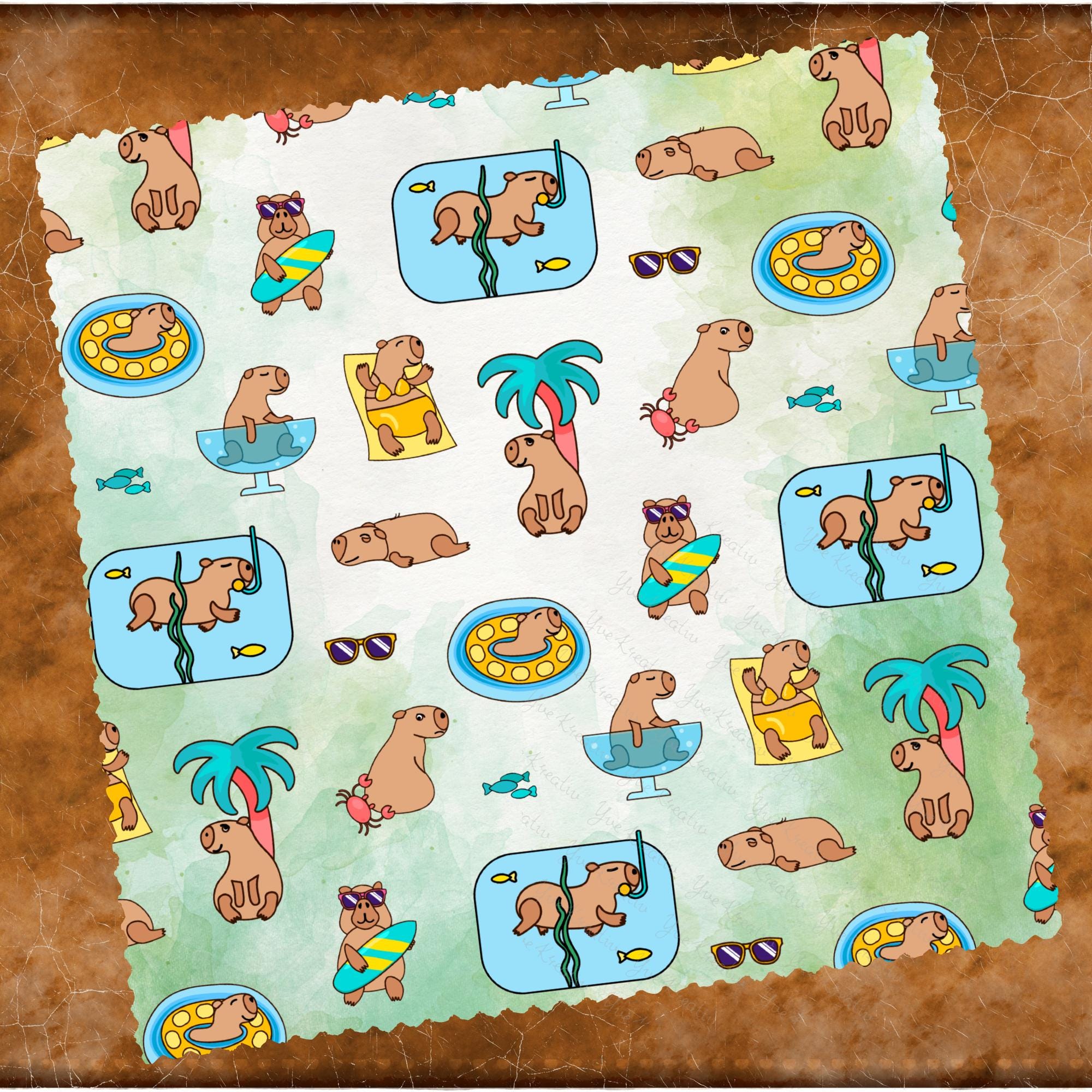Brillenputztuch Wombat Urlaub bedrucktes Mikrofasertuch für Brille Sonnenbrille Reinigungstuch Handy Bildschirm Kamera Objektiv #TI159