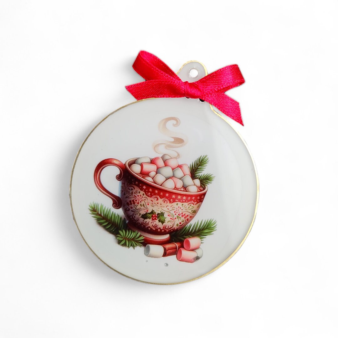 Weihnachtskugel Weihnachtsschmuck Baumanhänger Christmas Ornaments auf einer Weihnachtskarte inkl. Kuvert  #1608214910