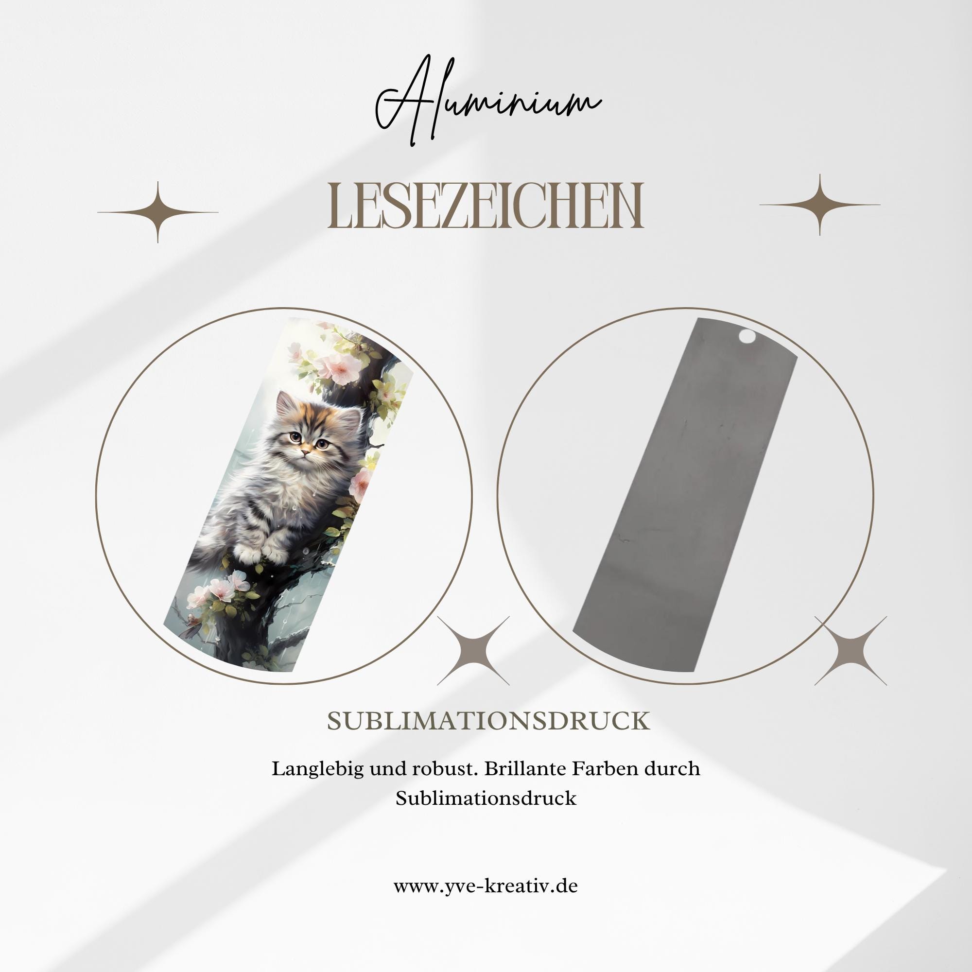 Lesezeichen aus Aluminium Katzen Geschenk Geburtstag Katzenliebhaber Mitbringsel Buchgeschenk Bookmark - 2 Motive zur Auswahl #LEALU Lesezeichen aus Aluminium Katzen Geschenk Geburtstag Katzenliebhaber Mitbringsel Buchgeschenk Bookmark - 2 Motive zur Auswahl #LEALU