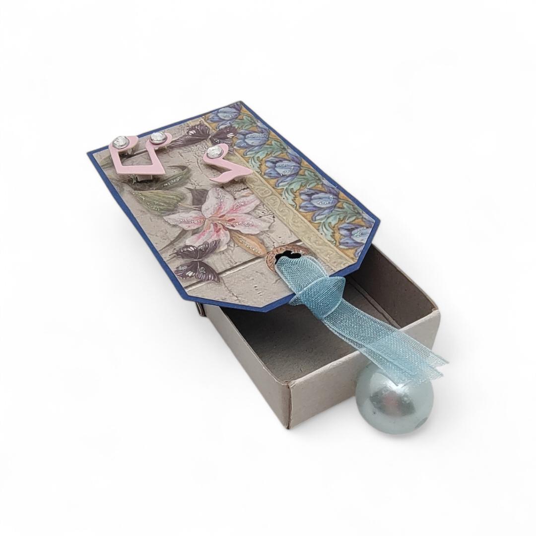 Geldgeschenk kleine Schachtel, verzierte Streichholzschachtel als originelle Geschenkverpackung für Geld, Gutscheine und mehr #627795339
