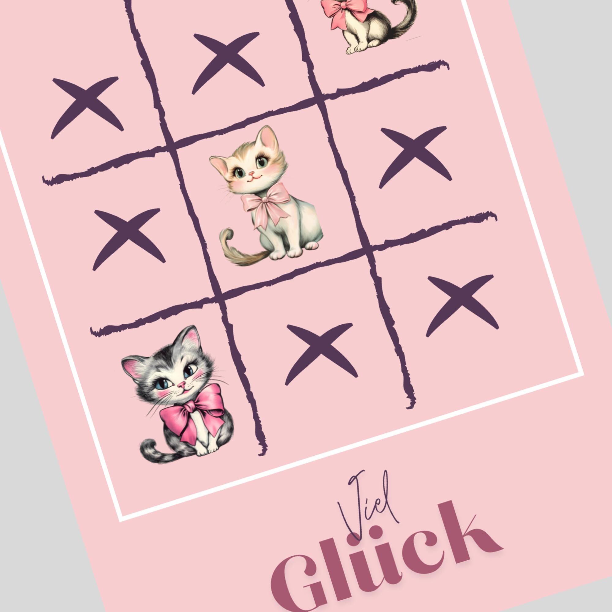 Postkarte zum Geburtstag, Grußkarte, Karte mit Katzen, Grußkarte Happy Birthday auf DIN A6 Karte mit Glanzoberfläche #PHO