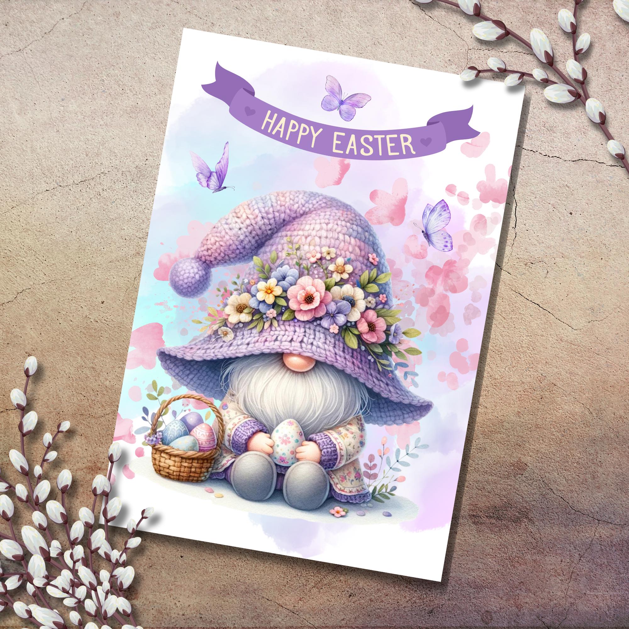 Postkarte, Grußkarte, Karte zu Ostern, Osterfest, Ostergruß I Oster Wichtel #PLS