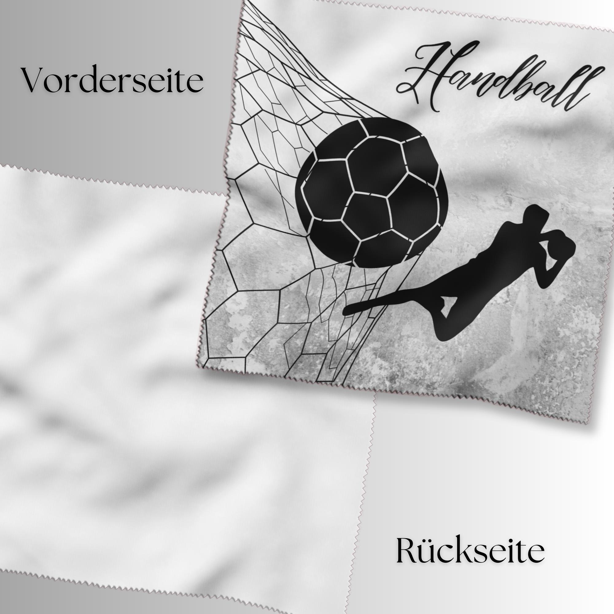 Brillenputztuch bedrucktes Mikrofasertuch für Brillen Tuch für Displays Geschenk zum Geburtstag Handball Torwart #SP29
