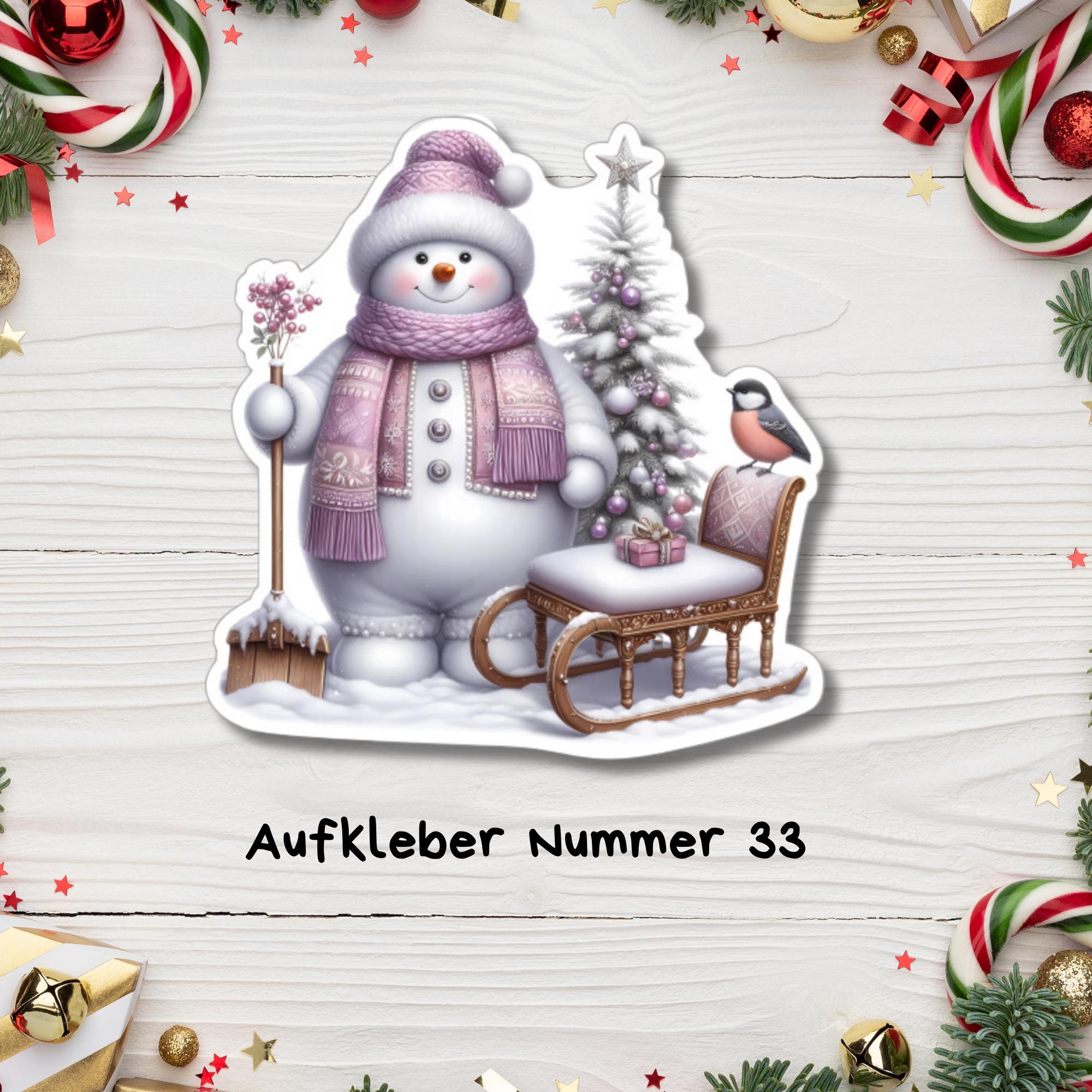 Aufkleber, große Sticker zu Weihnachten und Advent - 3 Aufkleber zur Auswahl in Weiß oder Transparent #SEG8 Aufkleber, große Sticker zu Weihnachten und Advent - 3 Aufkleber zur Auswahl in Weiß oder Transparent #SEG8