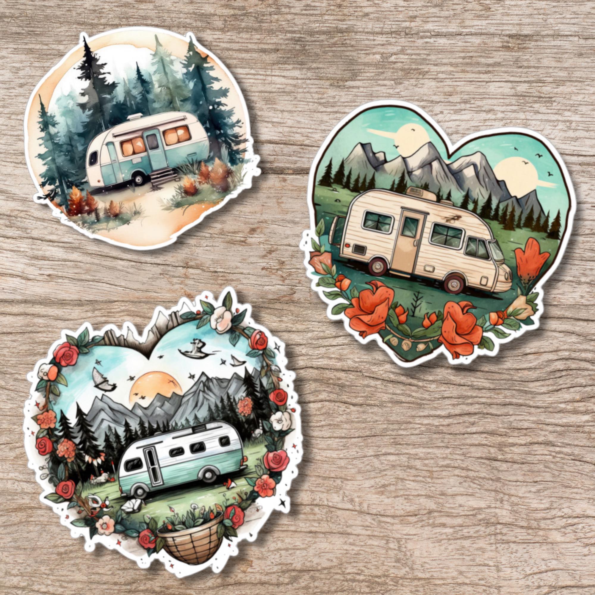 Kofferaufkleber Aufkleber Urlaub Reiseaufkleber großer Sticker Camping - 3 Aufkleber Motive zur Auswahl in Weiß oder Transparent #SEG8 Kofferaufkleber Aufkleber Urlaub Reiseaufkleber großer Sticker Camping - 3 Aufkleber Motive zur Auswahl in Weiß oder Transparent #SEG8