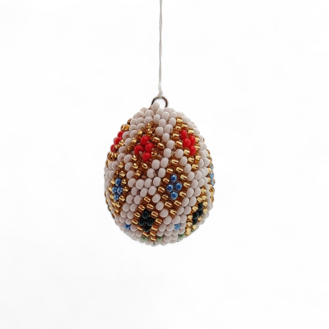 Osterei - Dekoei aus hunderten Miniperlen gehäkelt Osterdekoration Osterschmuck zum Aufhängen #767601942