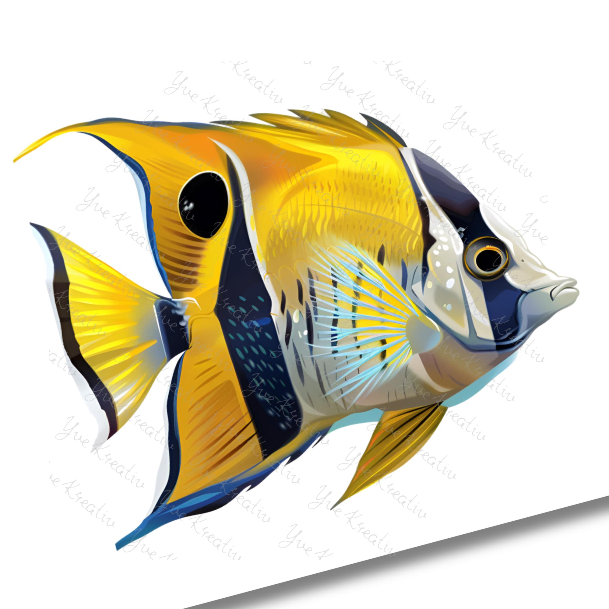 Postkarte Fisch Grußkarte Karte Südseefisch Geburtstag Motivation Aufmunterung Mitbringsel Freund Geschenk Reise #PLS PHO