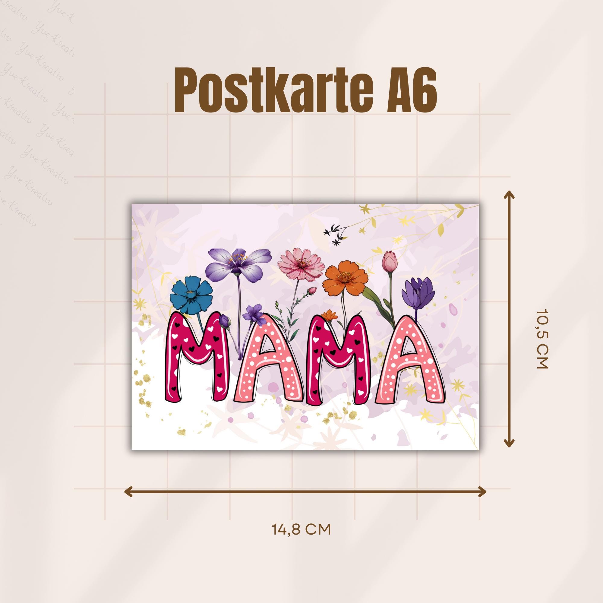 Geschenk zum Muttertag Postkarte Karte Glückwunschkarte Grußkarte Geschenkkarte auf DIN A6 Karte mit Glanzoberfläche #PHO Geschenk zum Muttertag Postkarte Karte Glückwunschkarte Grußkarte Geschenkkarte auf DIN A6 Karte mit Glanzoberfläche #PHO