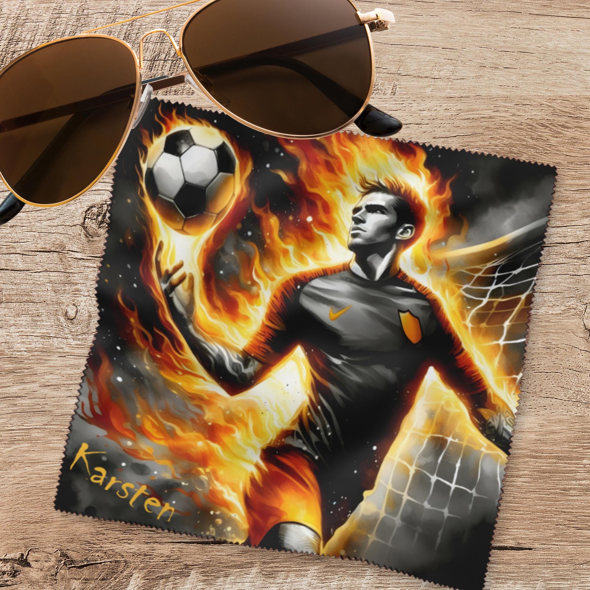 Brillenputztuch mit Namen Geschenk Geburtstag Fußballer bedrucktes Mikrofasertuch für Brillen Displays Objektive #SP37P Brillenputztuch mit Namen Geschenk Geburtstag Fußballer bedrucktes Mikrofasertuch für Brillen Displays Objektive #SP37P