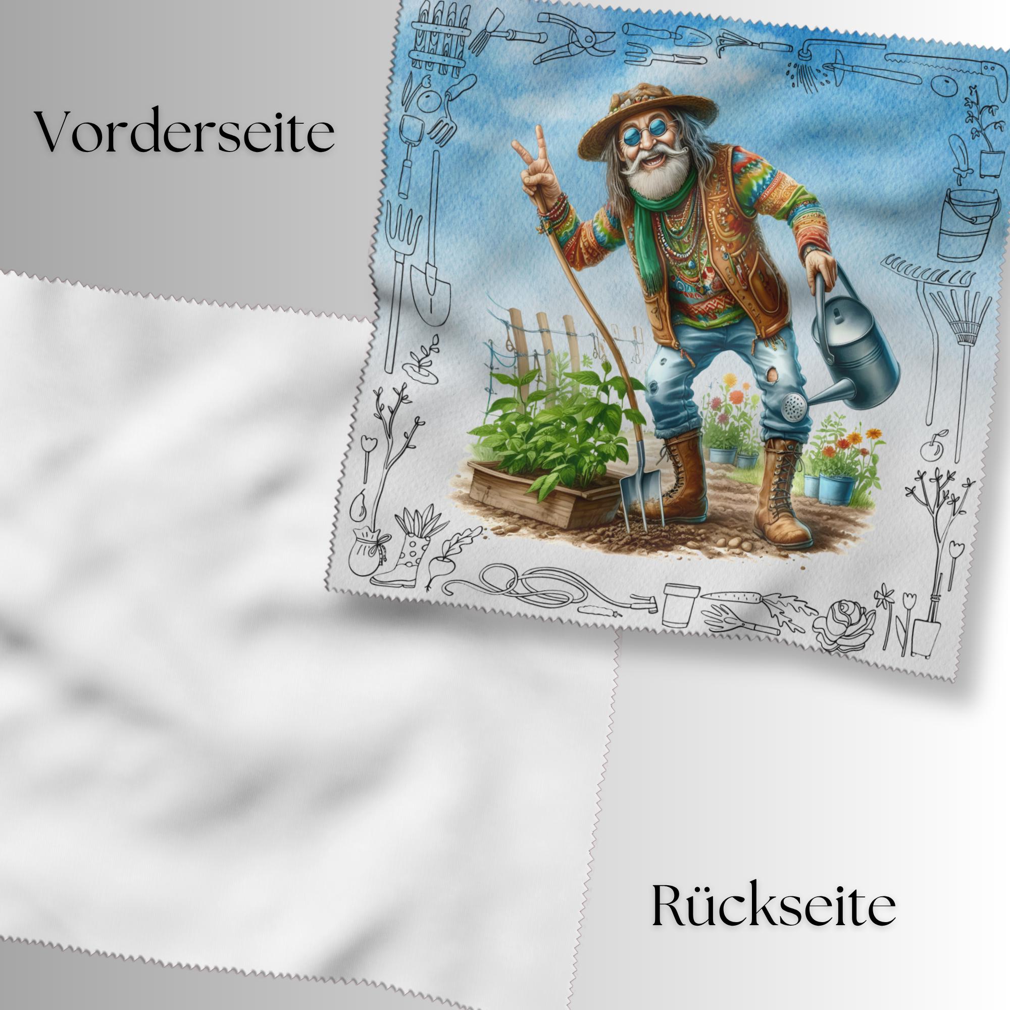 Brillenputztuch Gärtner bedrucktes Mikrofasertuch für Brillen Displaytuch Sonnenbrille Geschenk Gartenfreund Mitbringsel Opa #BE12