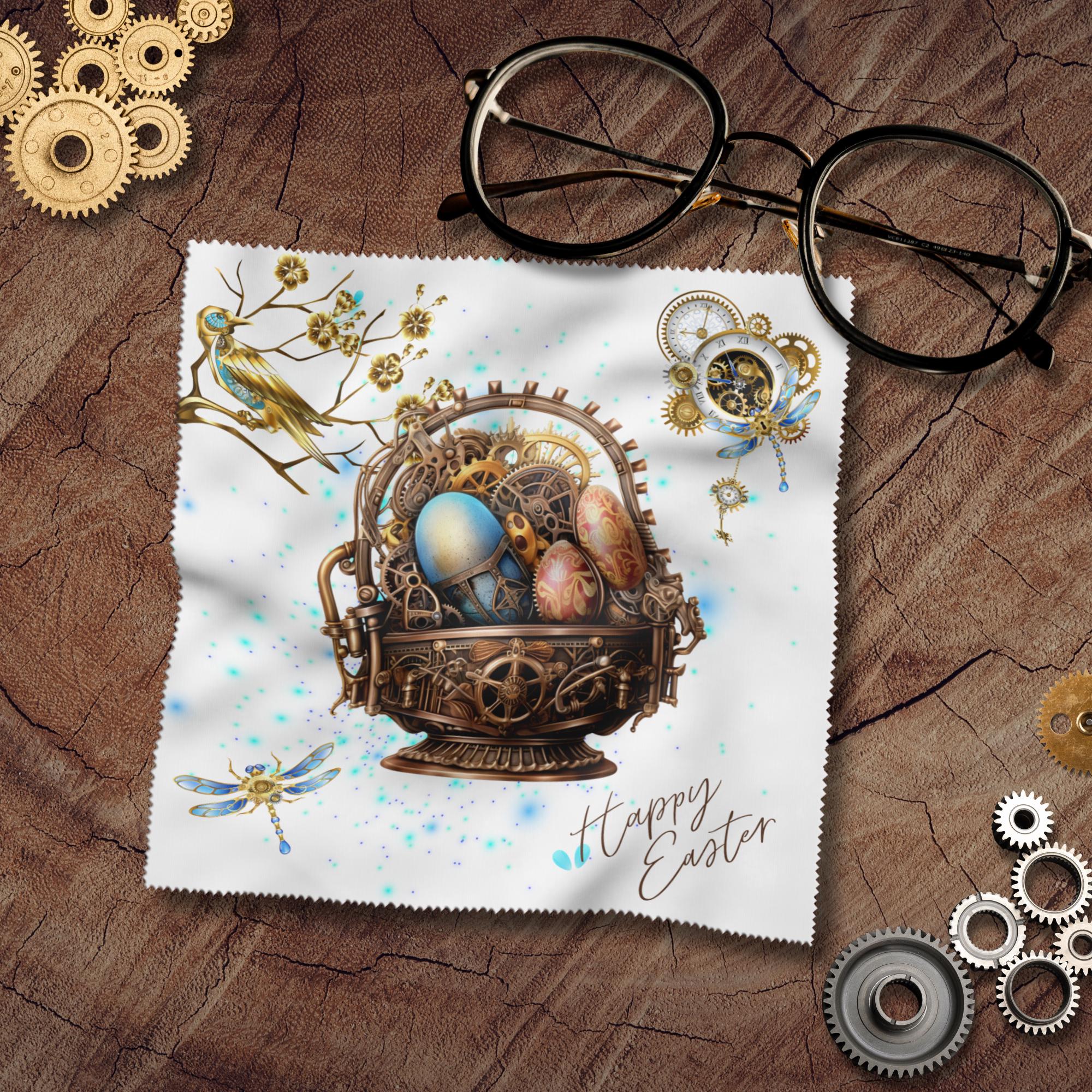 Brillenputztuch Geschenk zu Ostern bedrucktes Mikrofasertuch Ostergeschenk für Brillen Kameratuch Tuch für Displays Objektive  #OS3