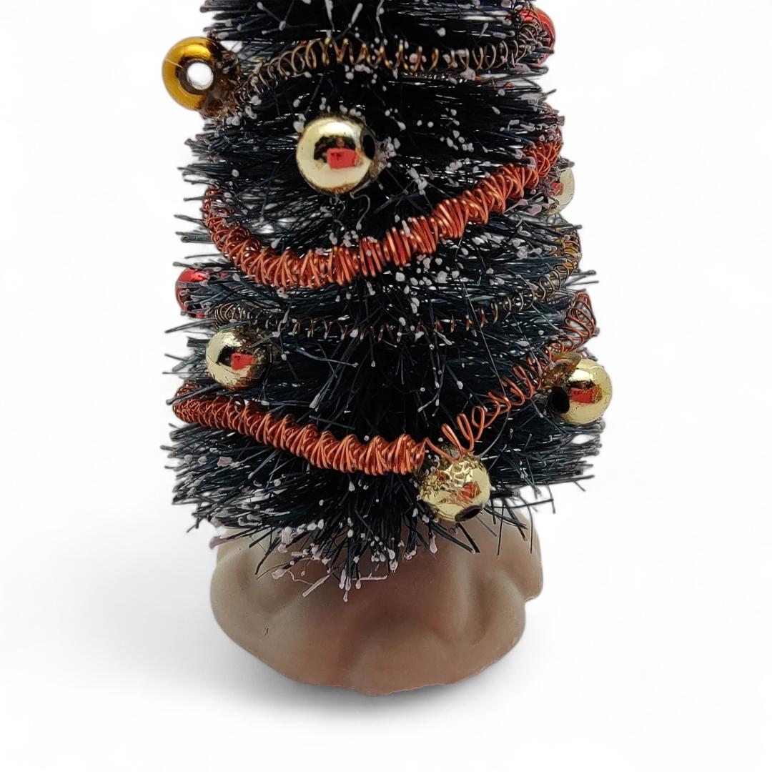 Miniatur Weihnachtsbaum Tannenbaum geschmückt Puppenhaus passend für 1:12 Puppenstube - Puppe - Puppenhaus  #1806665368