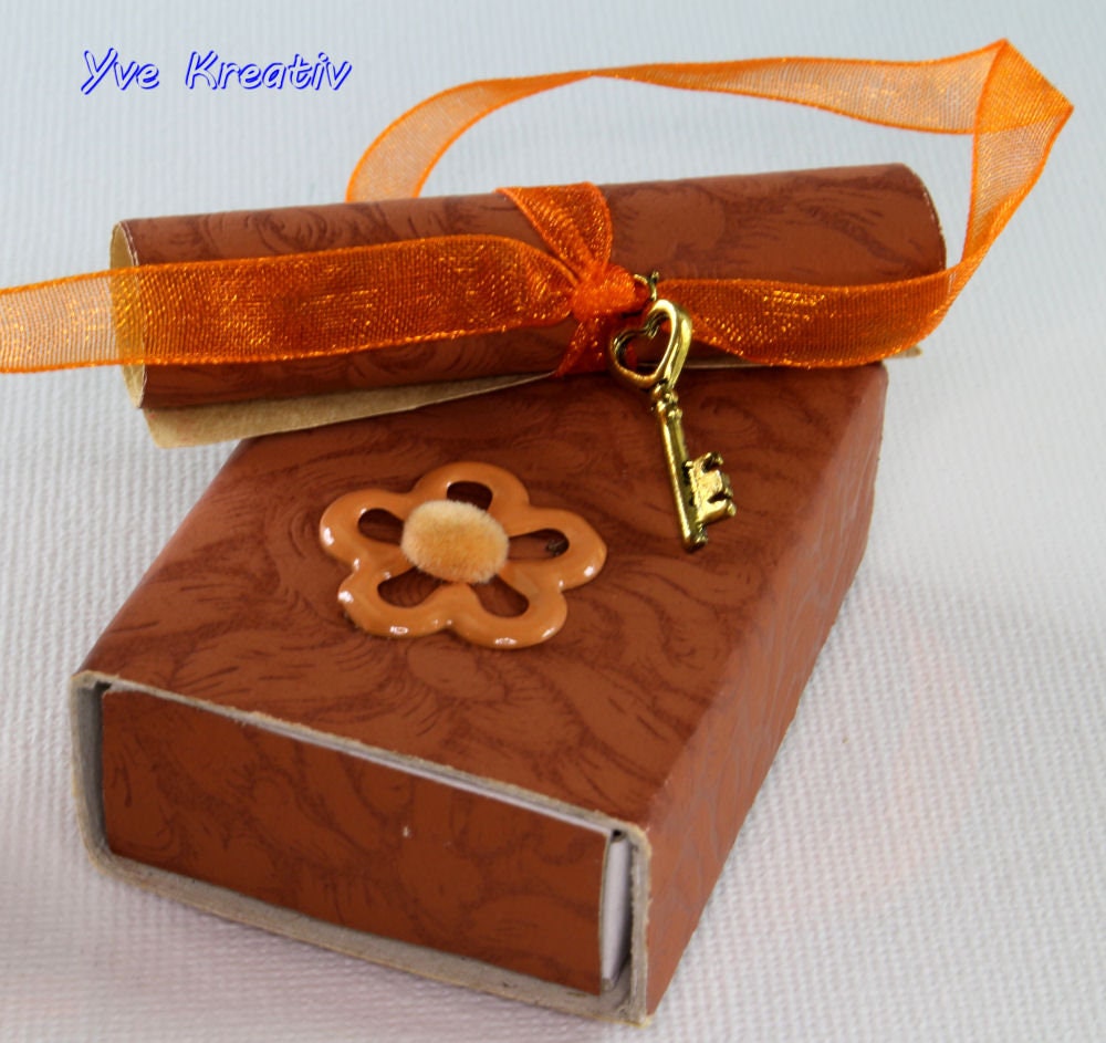 Geldgeschenk / Gutschein zur Hochzeit - Geschenkschachtel Paar - Matchbox - Streichholzschachteln