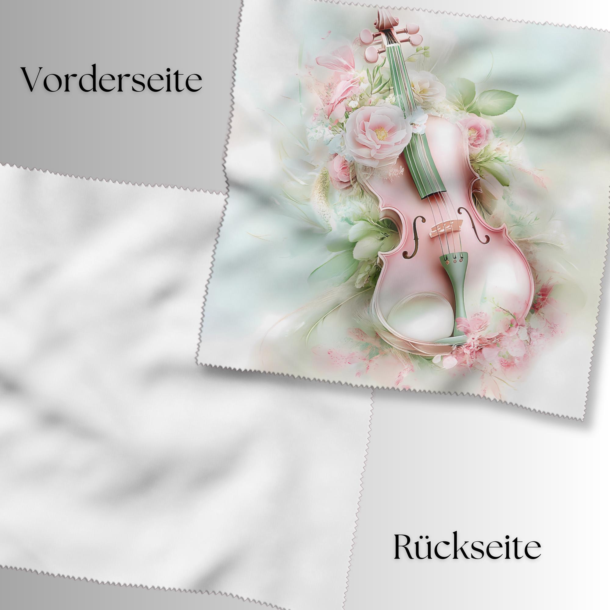 Brillenputztuch Cello bedrucktes Mikrofasertuch für Sonnenbrille Display Handy Geschenk Musiker Mitbringsel Musiklehrer #MC9