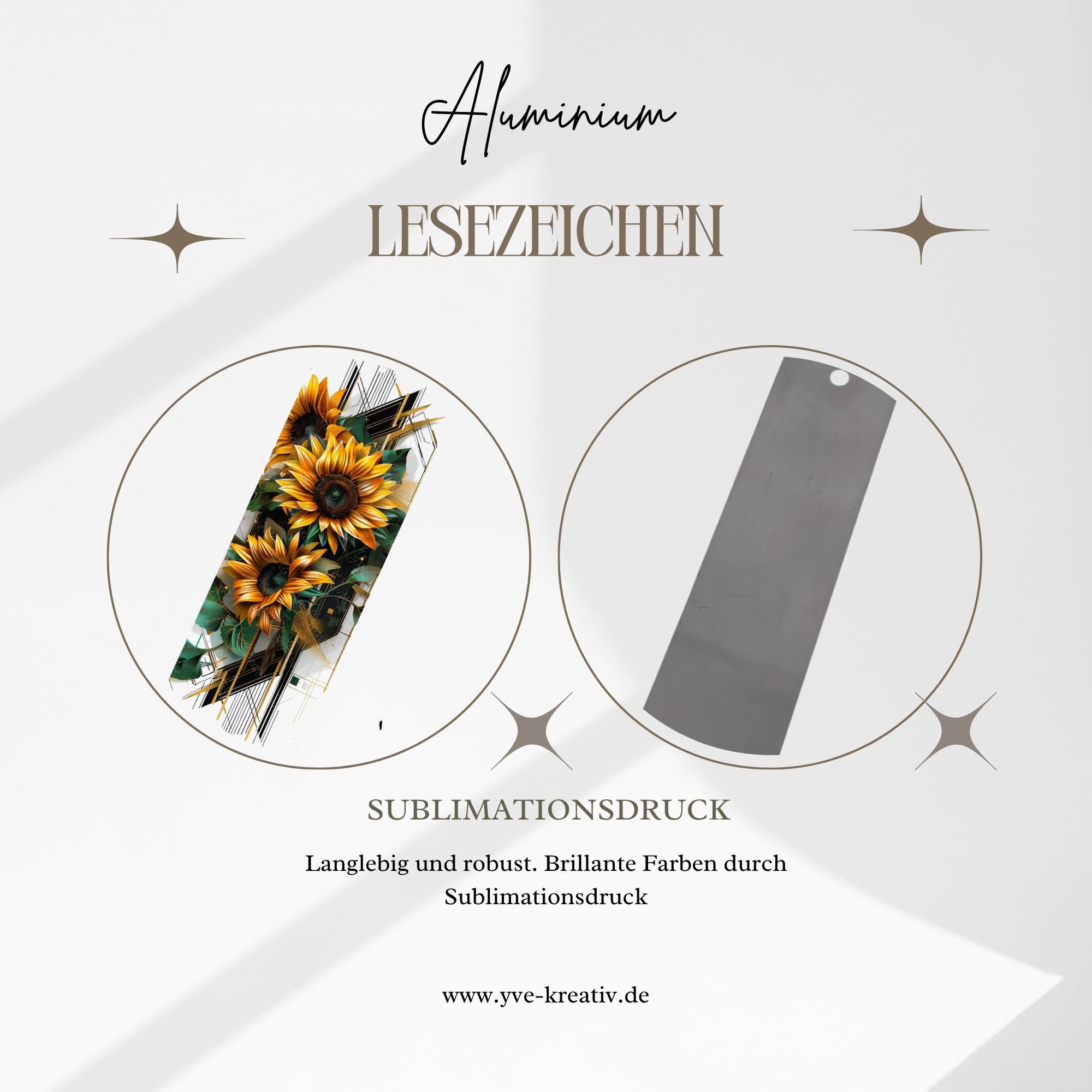 Lesezeichen aus Metall Geschenk Freundin Bücherzeichen Narzissen Mitbringsel Mama Bookmark Sonnenblume - 2 Motive zur Auswahl  #LEALU