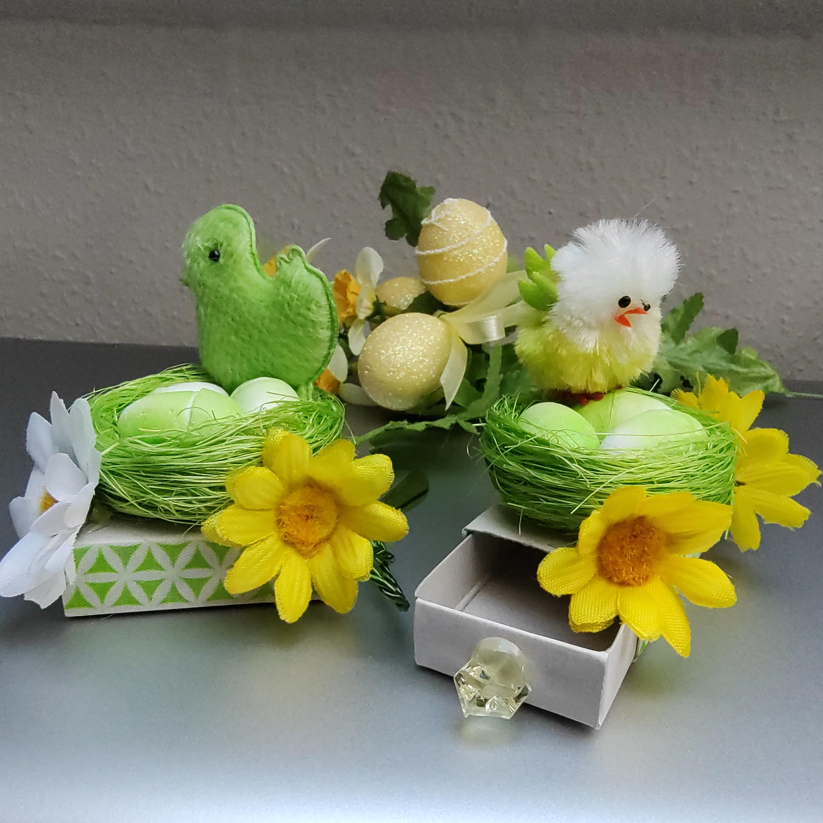 Kleine Schachtel Streichholzschachtel Box - Ostern Geschenkebox für Geldgeschenke Gutschein - kleine Kostbarkeiten #1852914535