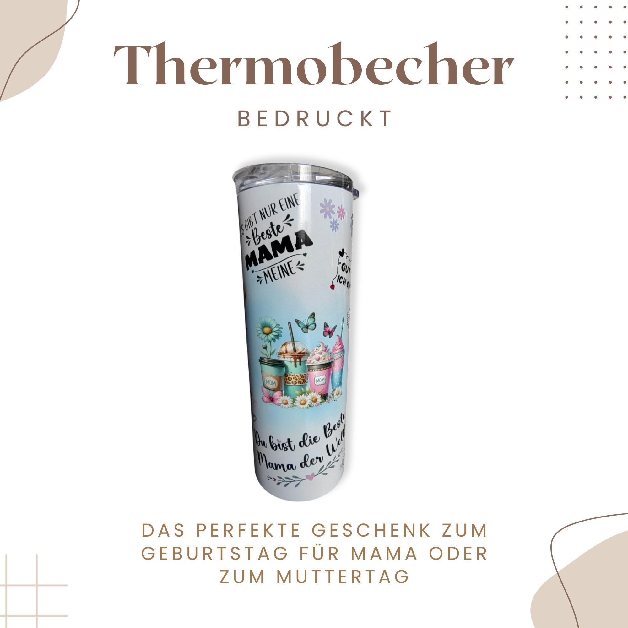 Thermobecher 500ml | Tumbler mit individuellem Druck | Kaffeebecher für unterwegs | Geschenk für Mama, Muttertag, Geburtstag #TUSU Thermobecher 500ml | Tumbler mit individuellem Druck | Kaffeebecher für unterwegs | Geschenk für Mama, Muttertag, Geburtstag #TUSU