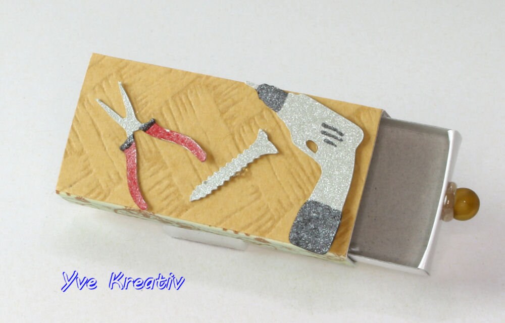 Kleine Schachtel, verzierte Streichholzschachtel als originelle Geschenkverpackung für Geld, Gutscheine und mehr