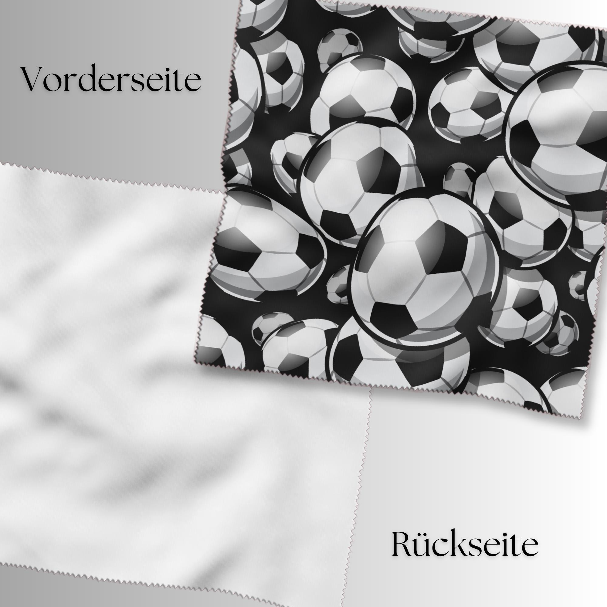Brillenputztuch Fußball bedrucktes Mikrofasertuch für Brille Sonnenbrille Geschenk Fußballer Mitbringsel Europameisterschaft #SP24abc