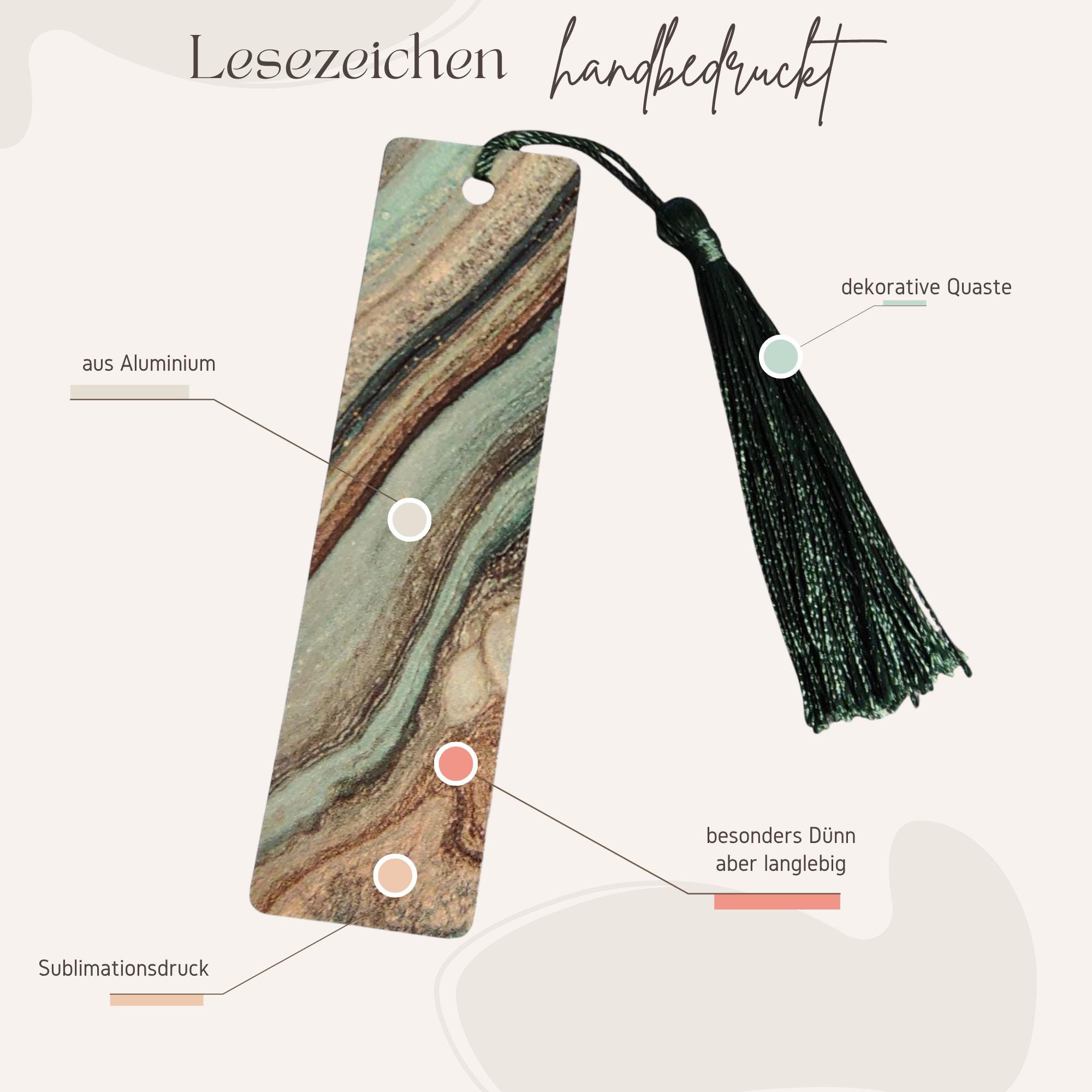 Lesezeichen aus Aluminium Marmorlook Geschenk Geburtstag Mitbringsel Freundin Buchgeschenk Bookmark Farbe Marmoriert #LEALU Lesezeichen aus Aluminium Marmorlook Geschenk Geburtstag Mitbringsel Freundin Buchgeschenk Bookmark Farbe Marmoriert #LEALU