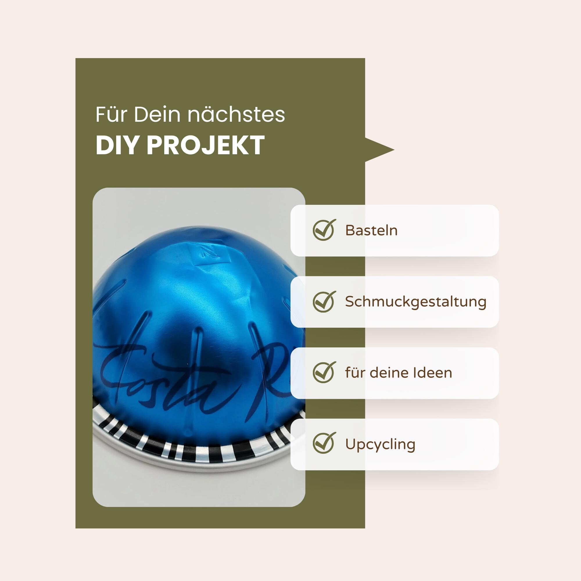 10 leere GROSSE Kaffeekapseln Farbe blau zum Basteln Gestalten Bastelmaterial DIY Schmuckherstellung Zubehör #KVS 10 leere GROSSE Kaffeekapseln Farbe blau zum Basteln Gestalten Bastelmaterial DIY Schmuckherstellung Zubehör #KVS