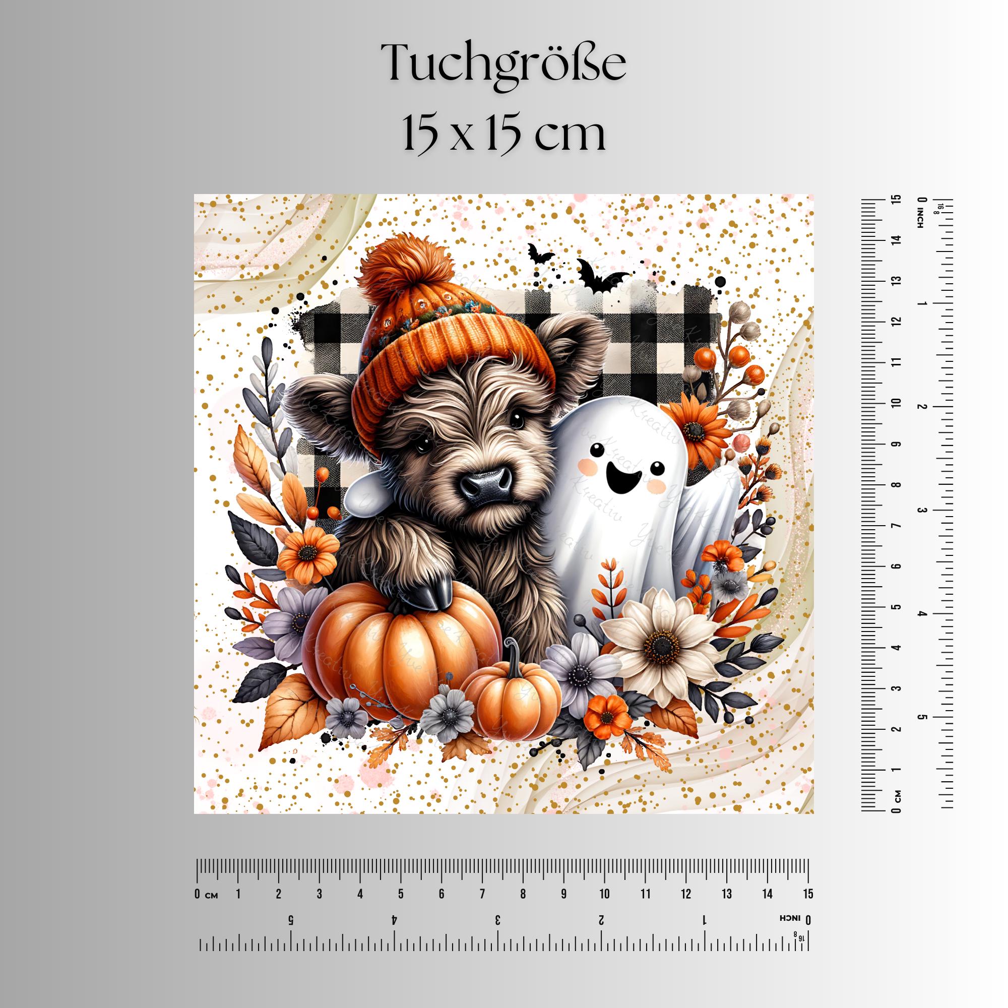 Brillenputztuch Herbst bedrucktes Mikrofasertuch für Sonnenbrille Displays Handy Herbst Geschenk Halloween Mitbringsel #SA5